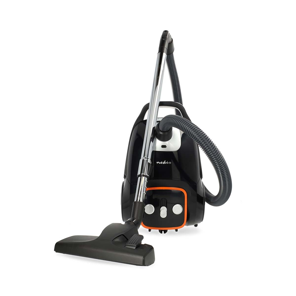 Staubsauger mit Beutel | Mit Beutel | 700 W | Staubkapazität: 3.0 l | Kombi-Bürste | Aktionsradius: 9.00 m | Steuerung Staubsauger | Hepa 13 | Anthrazit / Orange / Schwarz