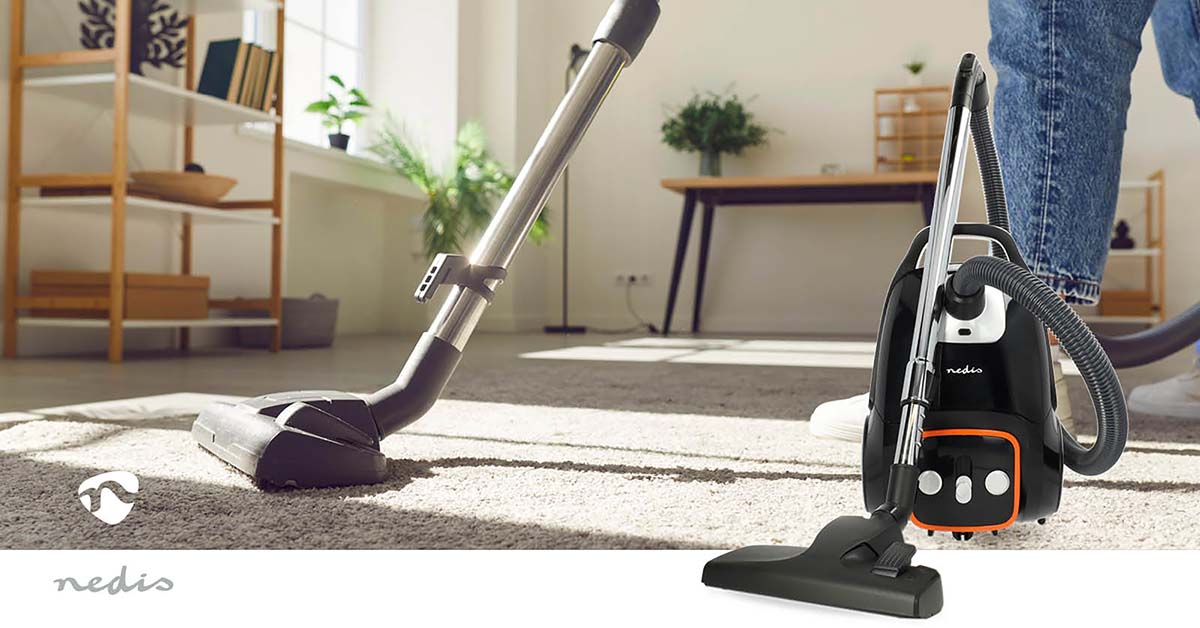 Staubsauger mit Beutel | Mit Beutel | 700 W | Staubkapazität: 3.0 l | Kombi-Bürste | Aktionsradius: 9.00 m | Steuerung Staubsauger | Hepa 13 | Anthrazit / Orange / Schwarz