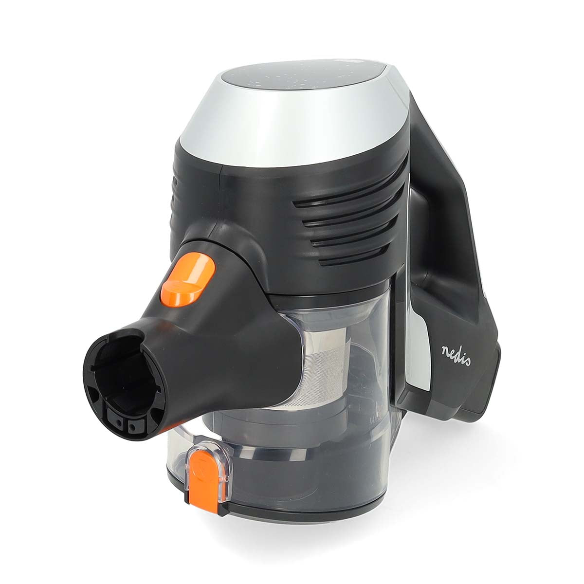 Stick Staubsauger | 130 W | 25.9 VAC | Motorisierte weiche Bürste mit integrierter Beleuchtung | 10000 Pa | HEPA Luftfilter | Orange / Schwarz