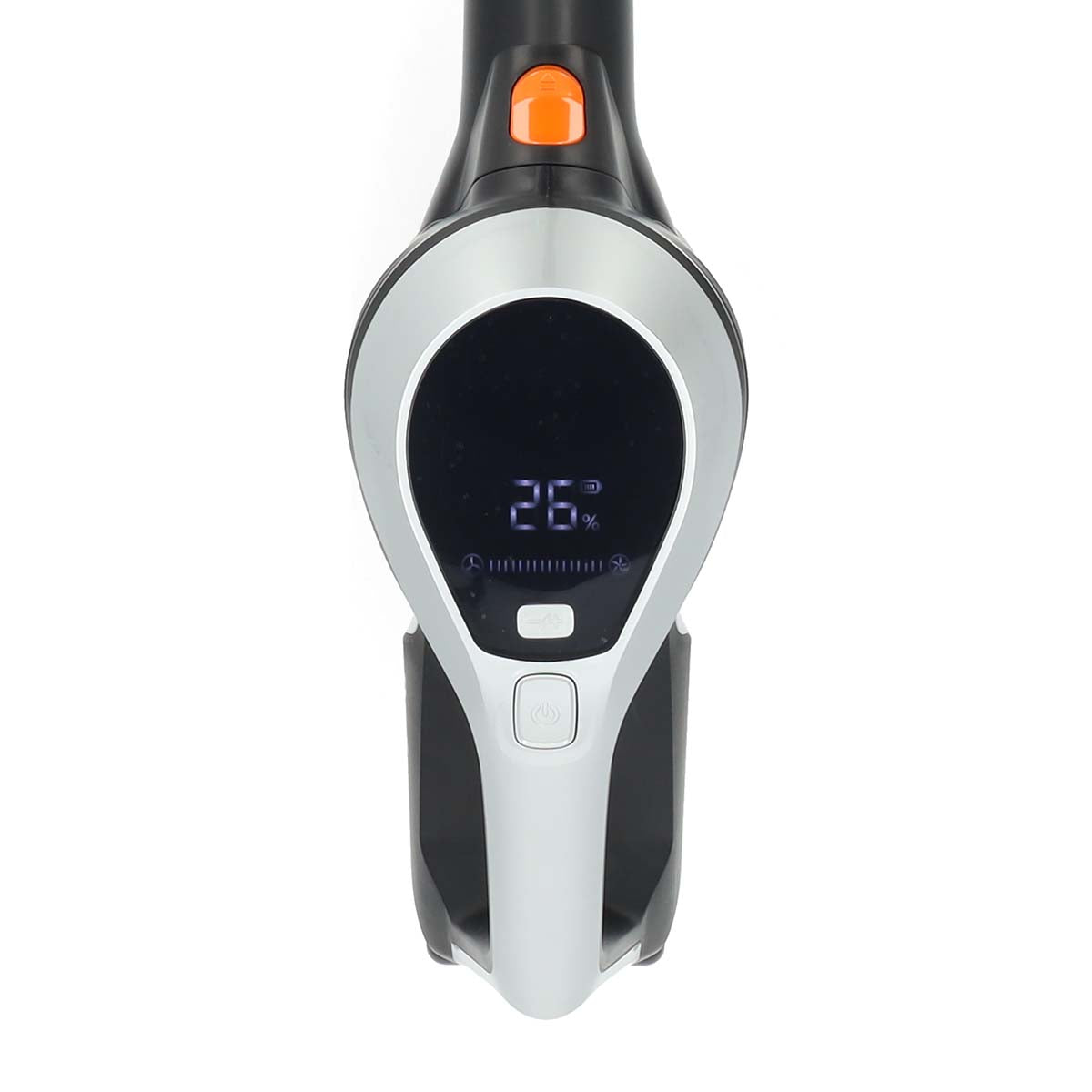 Stick Staubsauger | 130 W | 25.9 VAC | Motorisierte weiche Bürste mit integrierter Beleuchtung | 10000 Pa | HEPA Luftfilter | Orange / Schwarz