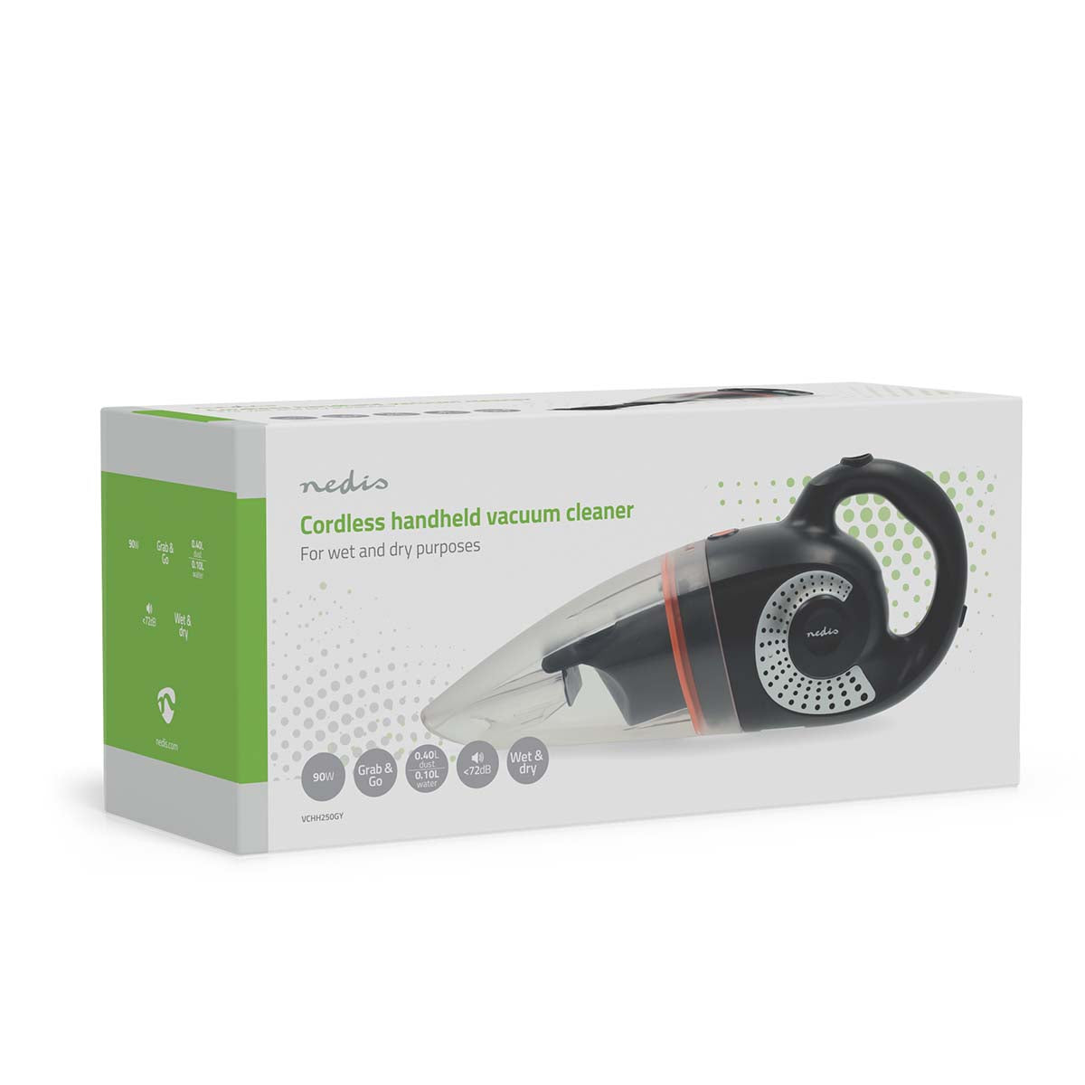 Handstaubsauger | 90 W | Wiederaufladbar | Nass / Trocken | Li-Ion | Grau / Orange / Schwarz