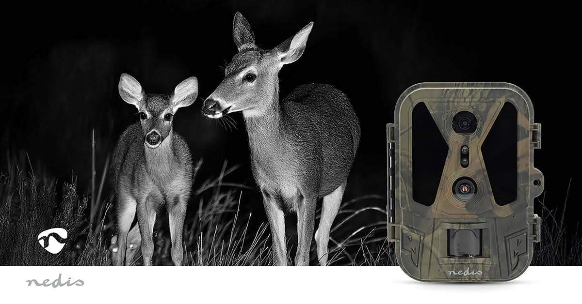 Wildlife Kamera | 4K@10fps | 50 MPixel | 8 MPixel CMOS | IP65 | Schwarz No-Glow IR | Nachtsicht | Blickwinkel: 100 ° | Bewegungssensor | Erfassungswinkel: 120 ° | Erfassungsbereich: 25 m | Monitorgröße: 2.4 " | LCD Screen | Braun / Grün