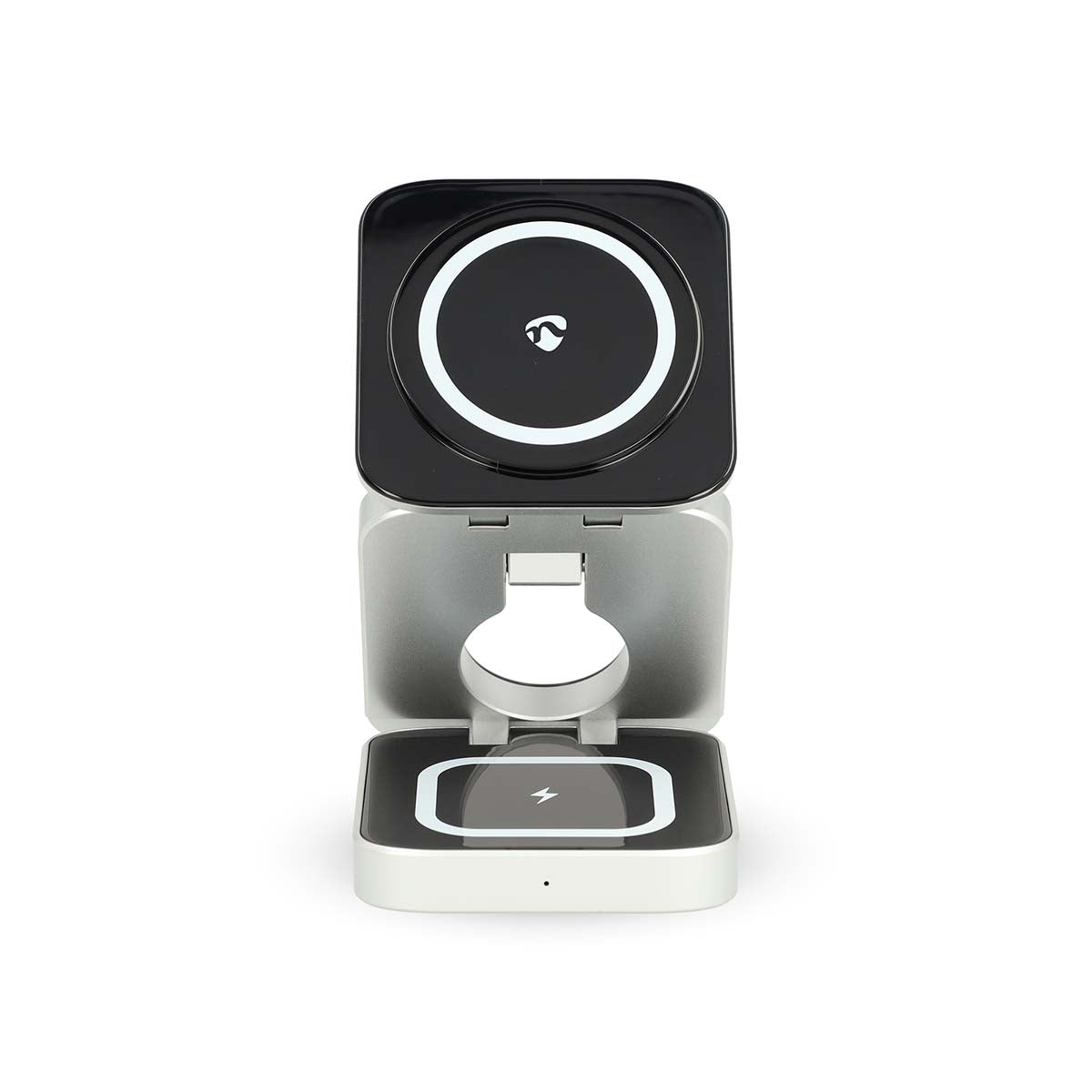 Drahtloses Ladegerät | 3 in 1 | 2.5 / 5 / 15 W | LED-Anzeige im Einsatz | inkl. Kabel | USB-A / USB-C™ | 1.00 m