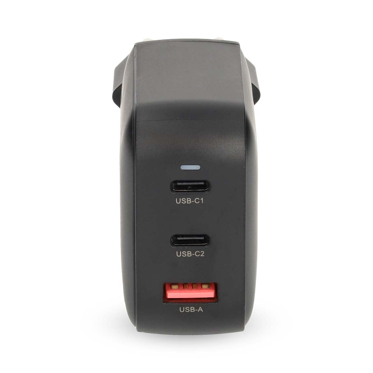 Netzladegerät | 100 W | GaN | PD3.0 | Schnellladefunktion | 2.5 / 3.0 / 5.0 A | Anzahl der Ausgänge: 3 | USB-A / 2x USB-C™ | Automatische Spannungswahl | Schwarz