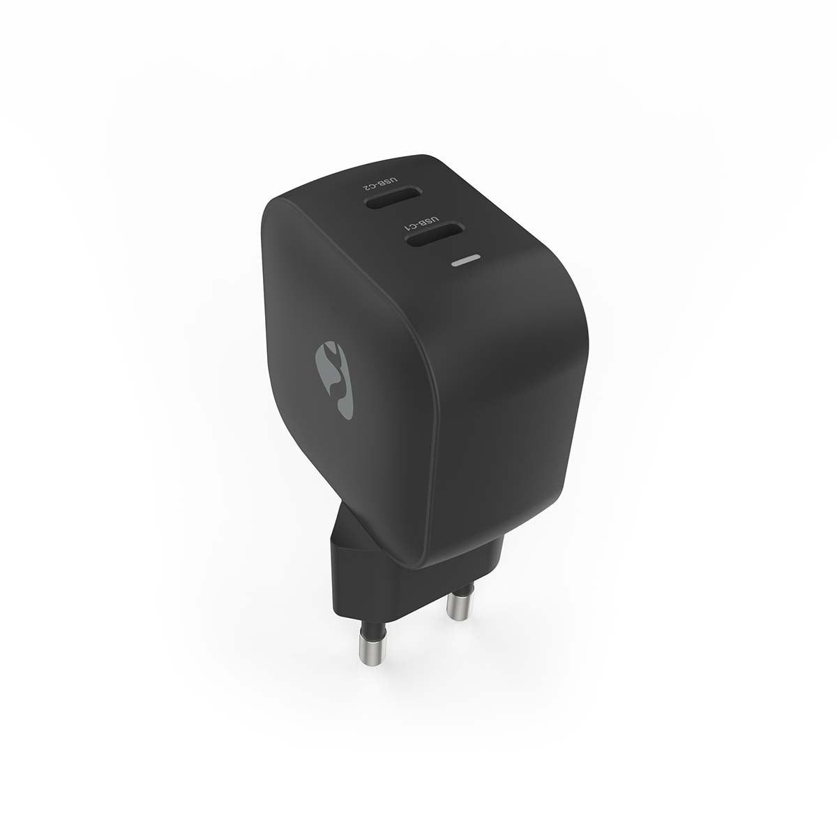Netzladegerät | 35 W | GaN | PD3.0 | Schnellladefunktion | 1.75 / 2.33 / 2.92 / 3.0 A | Anzahl der Ausgänge: 2 | 2x USB-C™ | Automatische Spannungswahl | Schwarz