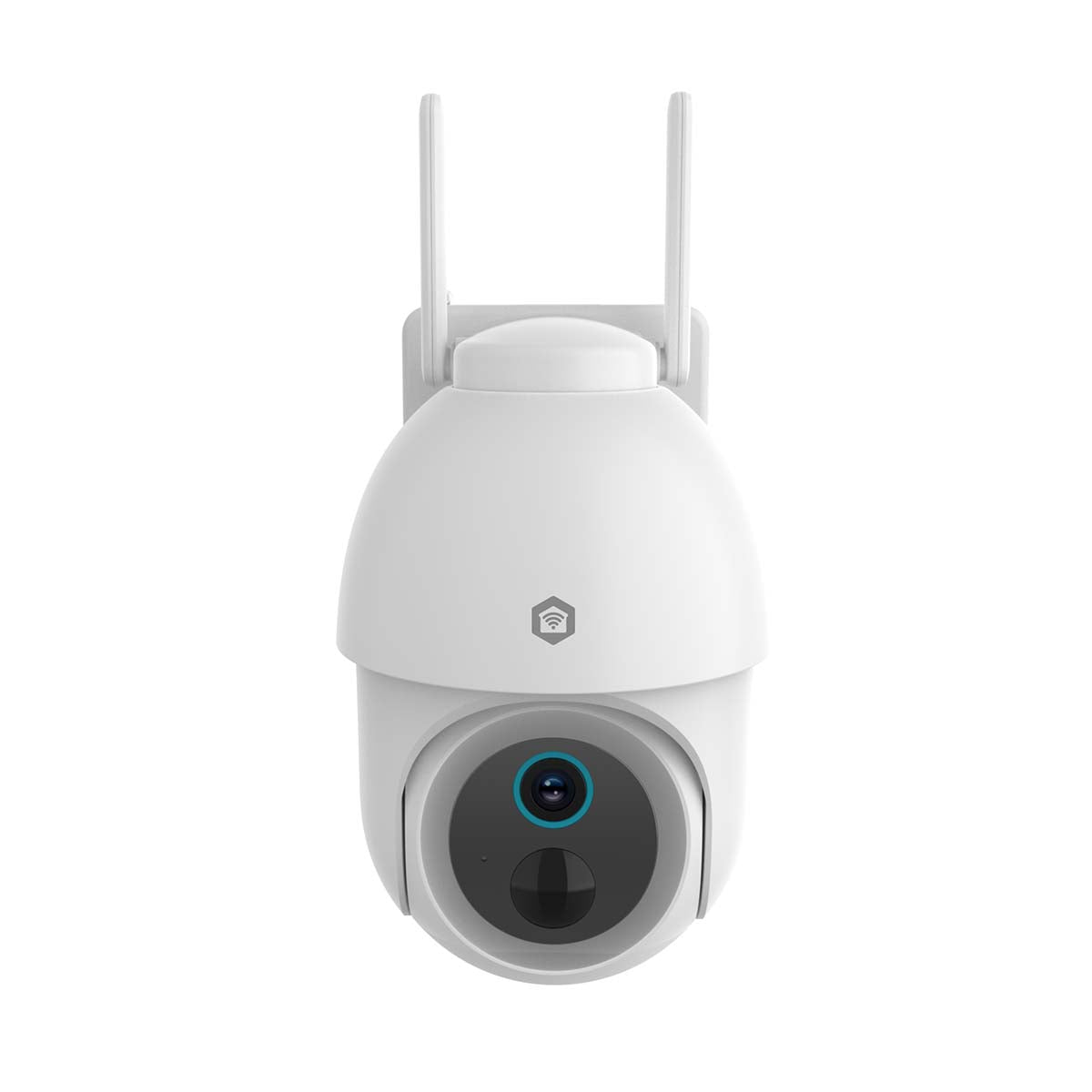 SmartLife Außenkamera | Wi-Fi | Spotlight | 3MP Full HD 1296p | Pan tilt | IP65 | Max. Batterie-Lebensdauer: 3 Monate | Cloud Storage (optional) / microSD (not enthalten) | 5 V DC | mit Bewegungssensor | Nachtsicht | Weiss