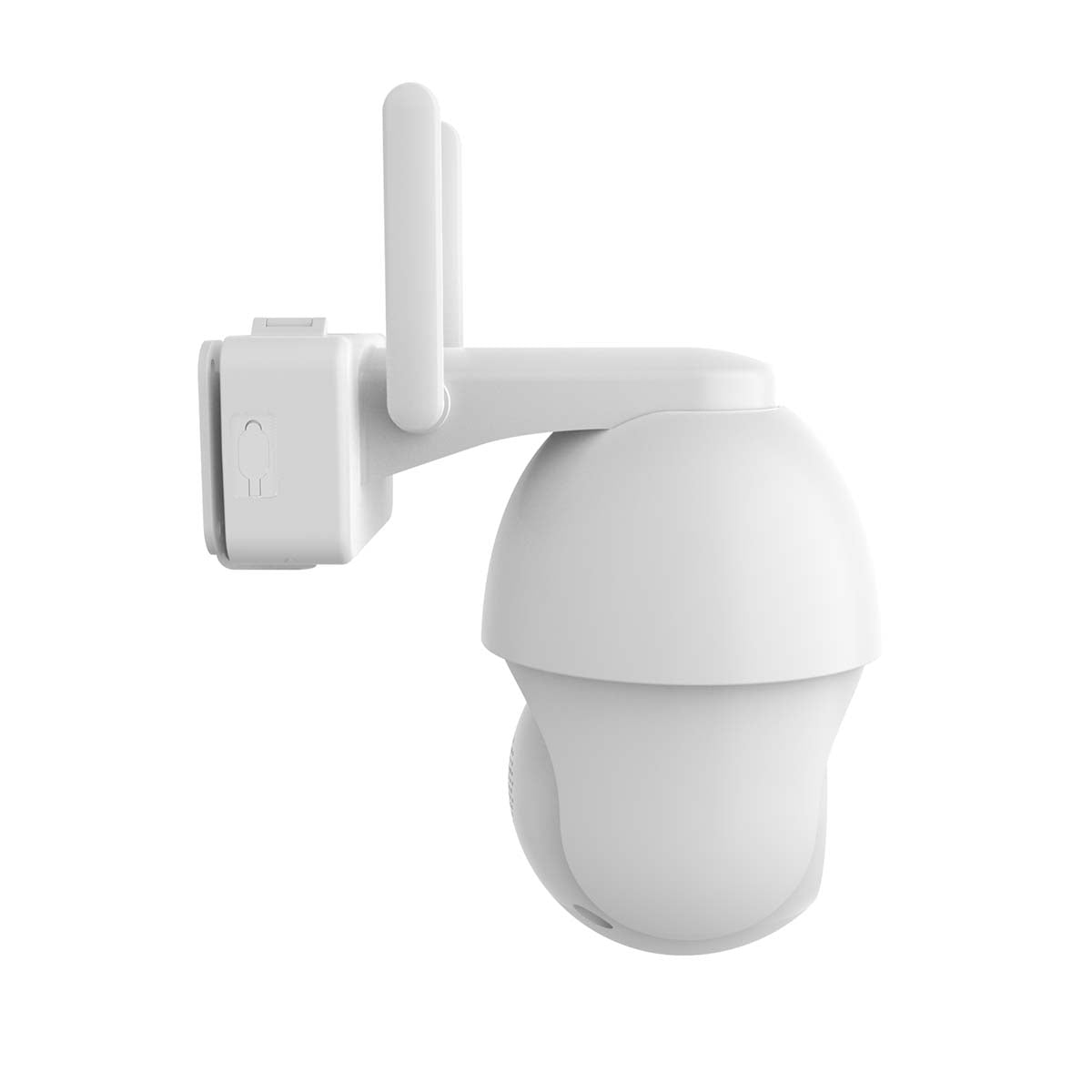 SmartLife Außenkamera | Wi-Fi | Spotlight | 3MP Full HD 1296p | Pan tilt | IP65 | Max. Batterie-Lebensdauer: 3 Monate | Cloud Storage (optional) / microSD (not enthalten) | 5 V DC | mit Bewegungssensor | Nachtsicht | Weiss