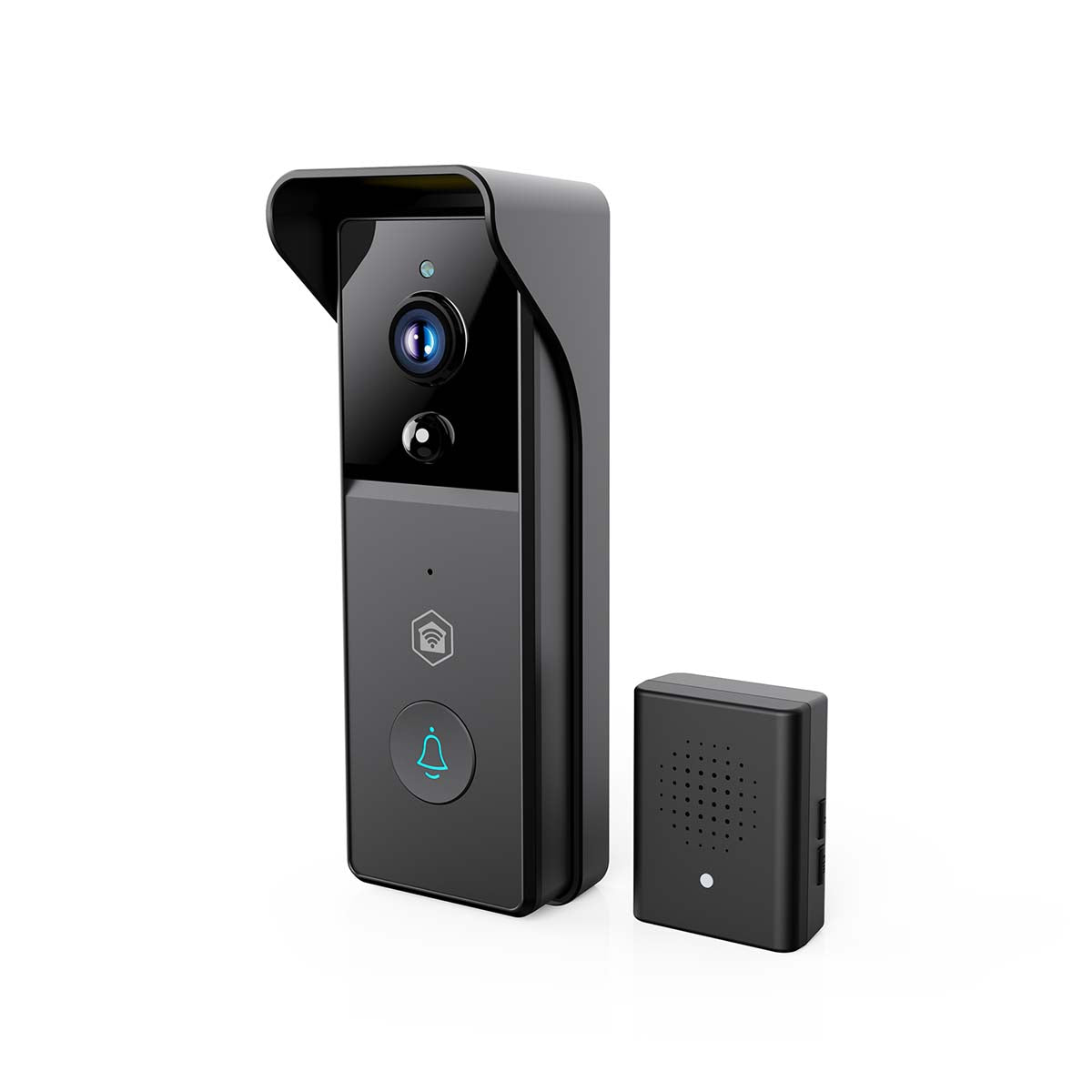 SmartLife Video-Türsprechanlage | Wi-Fi | Batteriebetrieben | 3MP Full HD 1296p | Cloud Storage (optional) / microSD (not enthalten) | IP44 | mit Bewegungssensor | Nachtsicht | Schwarz