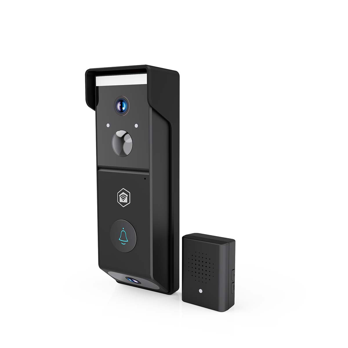 SmartLife Video-Türsprechanlage | Wi-Fi | Batteriebetrieben | Full HD 1080p | Cloud Storage (optional) / microSD (not enthalten) | IP54 | mit Bewegungssensor | Nachtsicht | Schwarz