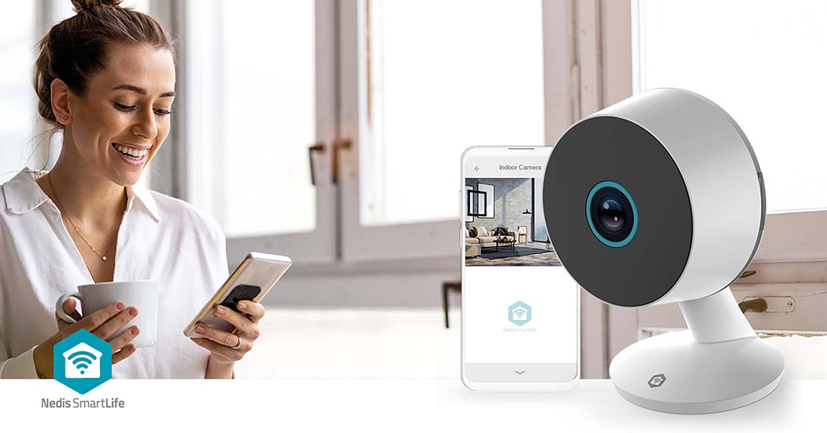 SmartLife Innenkamera | Wi-Fi | 3MP Full HD 1296p | Cloud Storage (optional) / microSD (not enthalten) / Onvif | mit Bewegungssensor | Nachtsicht | Weiss