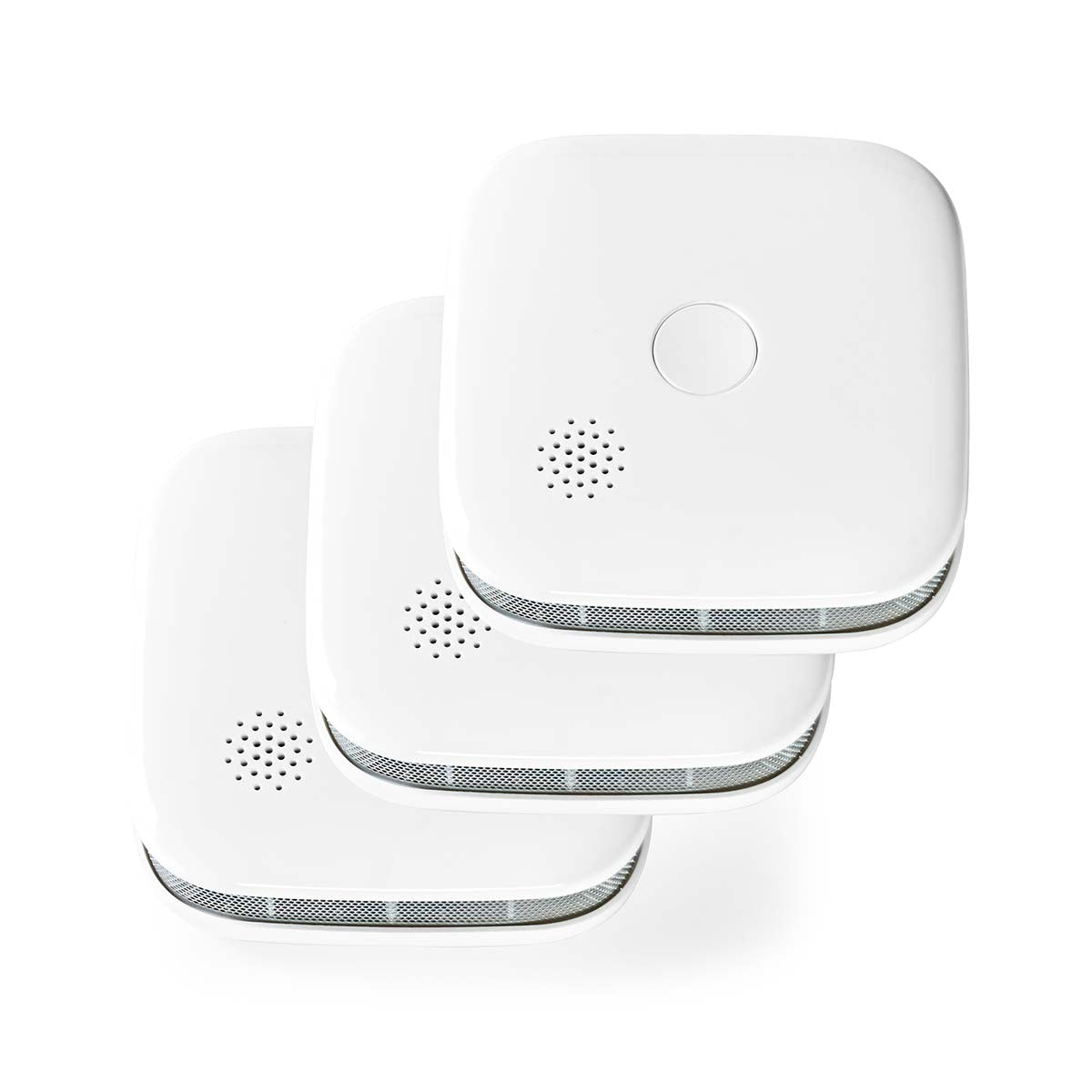 SmartLife Rauchmelder | Wi-Fi | Batteriebetrieben | Sensorlebensdauer: 10 Jahre | EN 14604 | Max. Batterie-Lebensdauer: 24 Monate | 85 dB | Weiss | 3 Stück