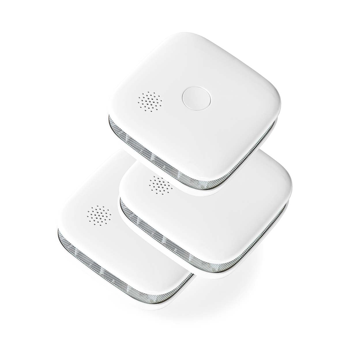 SmartLife Rauchmelder | Wi-Fi | Batteriebetrieben | Sensorlebensdauer: 10 Jahre | EN 14604 | Max. Batterie-Lebensdauer: 24 Monate | 85 dB | Weiss | 3 Stück