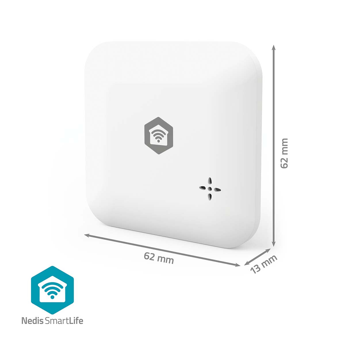 SmartLife Wassermelder | Wi-Fi | Batteriebetrieben | Verlängerung enthalten | Max. Batterie-Lebensdauer: 24 Monate | 80 dB | Weiss