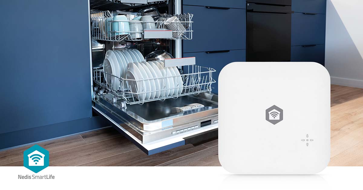 SmartLife Wassermelder | Wi-Fi | Batteriebetrieben | Verlängerung enthalten | Max. Batterie-Lebensdauer: 24 Monate | 80 dB | Weiss