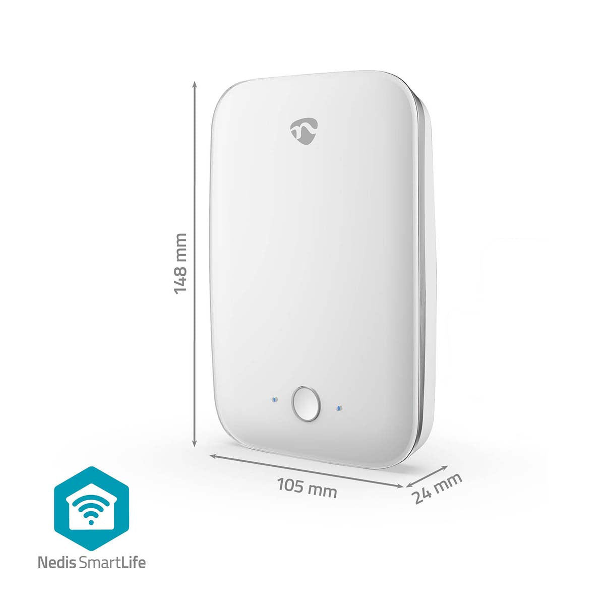 Sturzmelder | Wi-Fi | Erfassungsbereich: 7 m | Effektives Sichtfeld (horizontal): ±45° | Effektives Sichtfeld (vertikal): ±45° | IP54 | Weiss