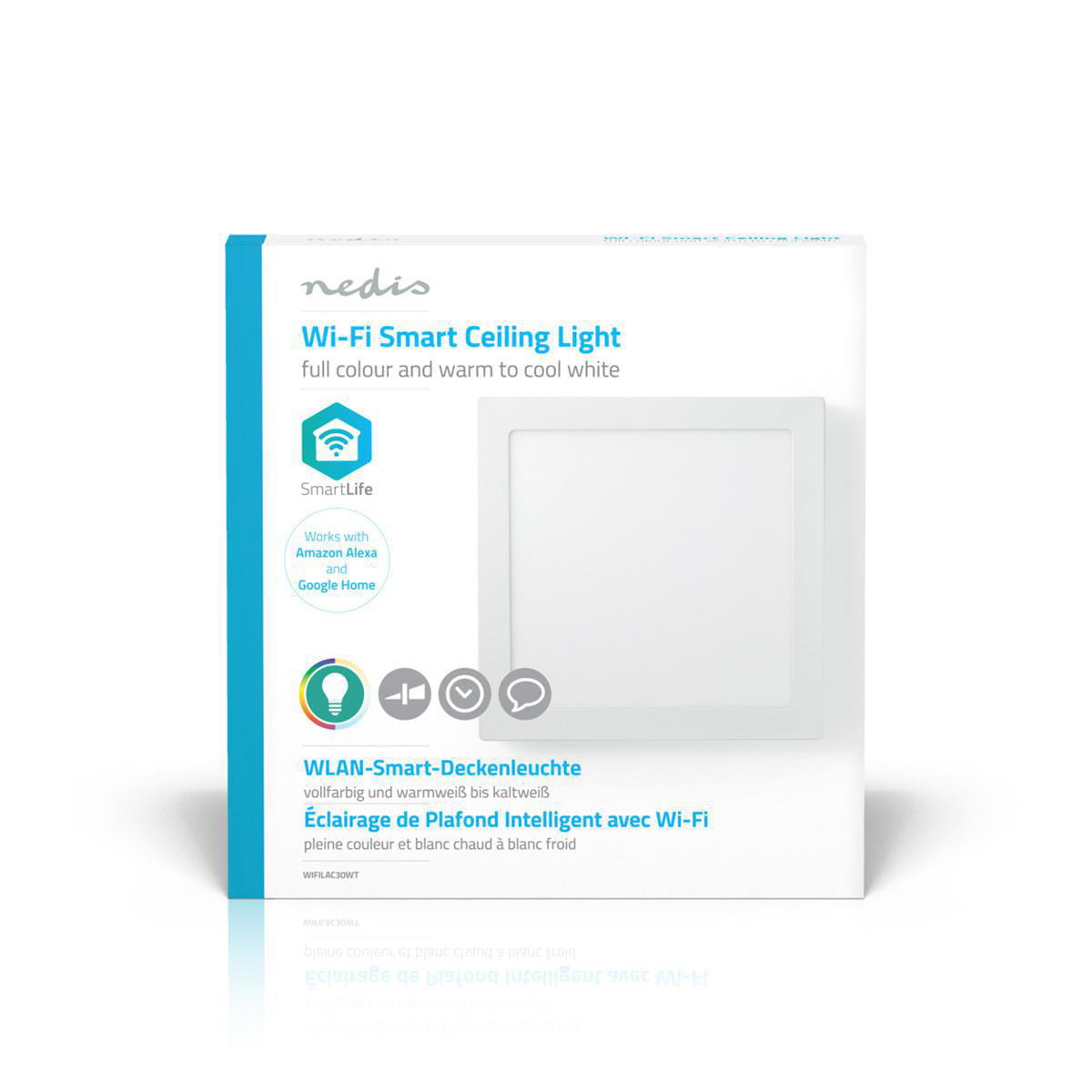 SmartLife Deckenleuchte | Wi-Fi | Kaltweiss / RGB / Warmweiss | Quadratisch | 1400 lm | 2700 - 6500 K | IP20 | Energieklasse: G | Android™ / IOS
