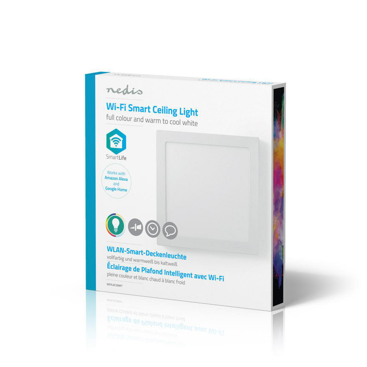 SmartLife Deckenleuchte | Wi-Fi | Kaltweiss / RGB / Warmweiss | Quadratisch | 1400 lm | 2700 - 6500 K | IP20 | Energieklasse: G | Android™ / IOS
