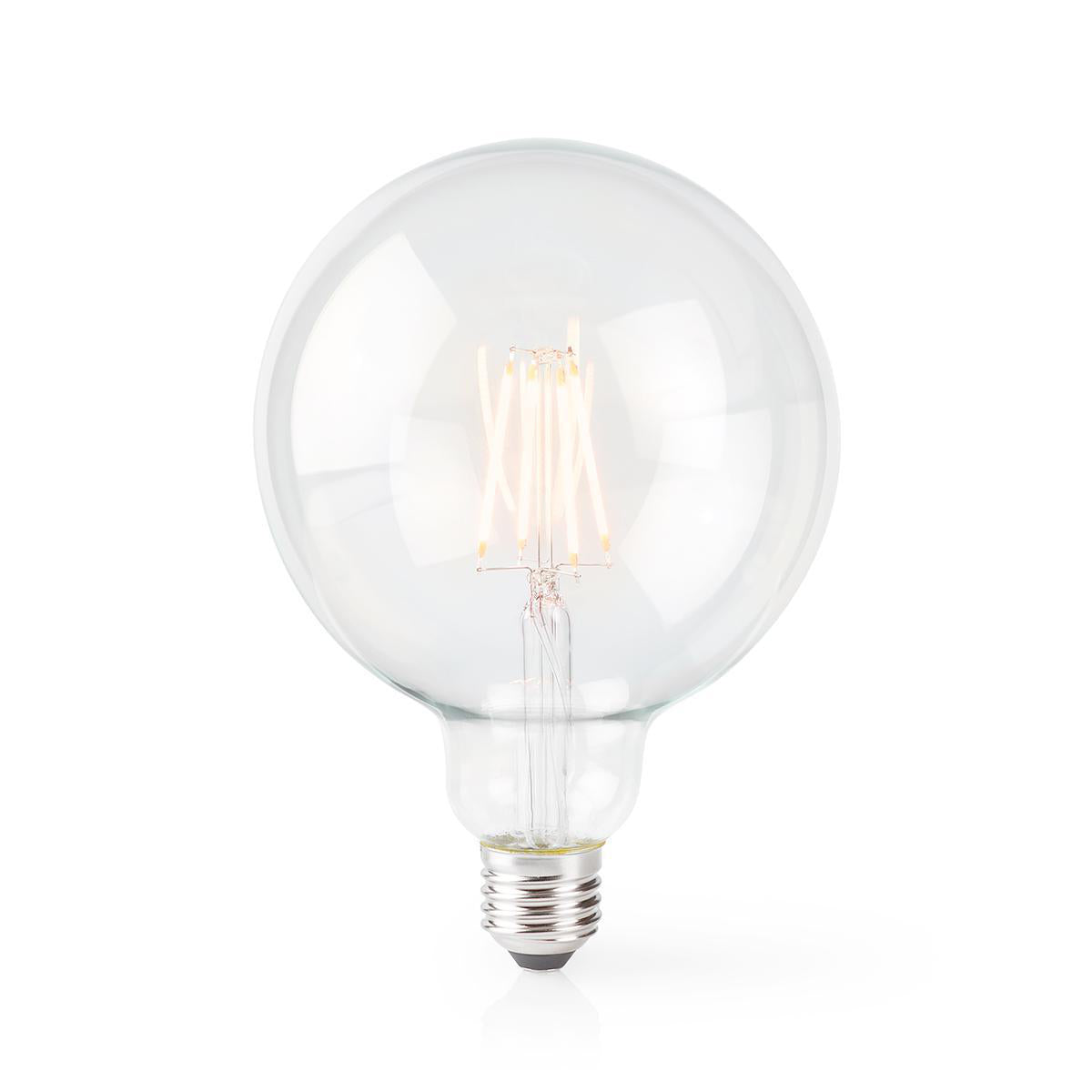 SmartLife LED Filament Lampe | Wi-Fi | E27 | 500 lm | 5 W | Warmweiss | 2700 K | Glas | Android™ / IOS | G125 | 1 Stück