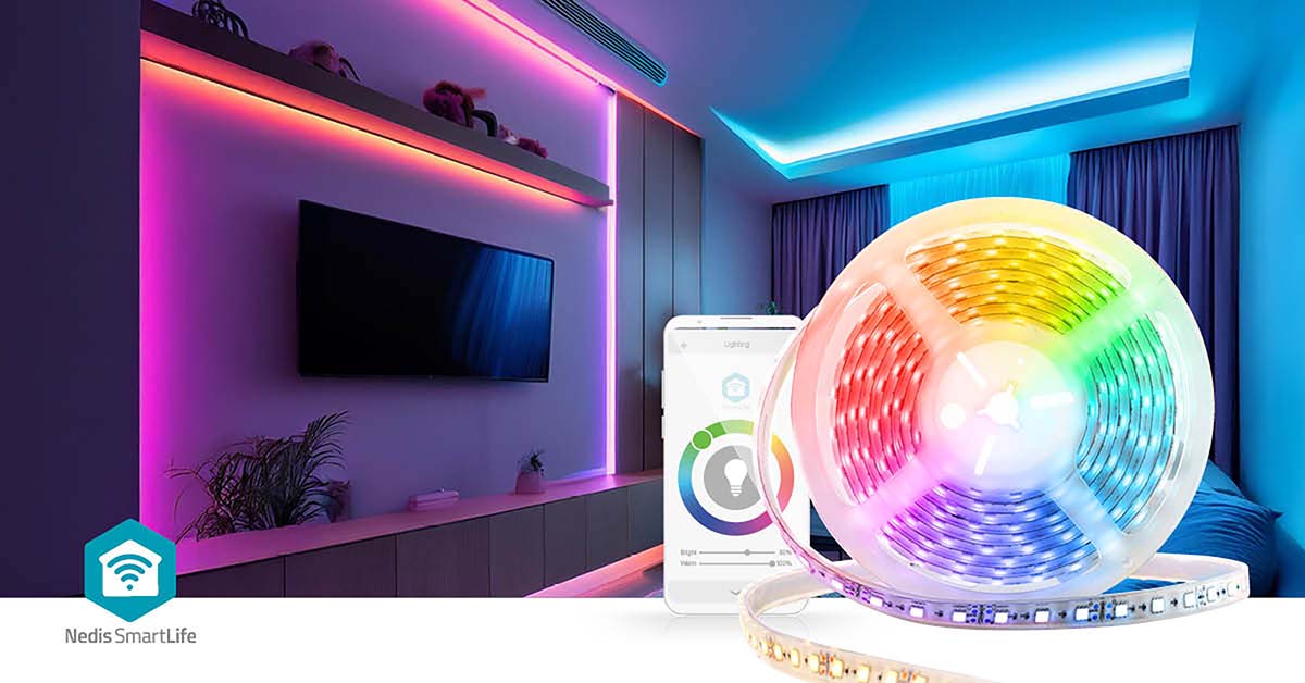SmartLife LED-Streifen | Wi-Fi | Kaltweiss / RGB / Warmweiss | SMD | 5.00 m | IP21 | 2700 - 6500 K | 960 lm | Android™ / IOS