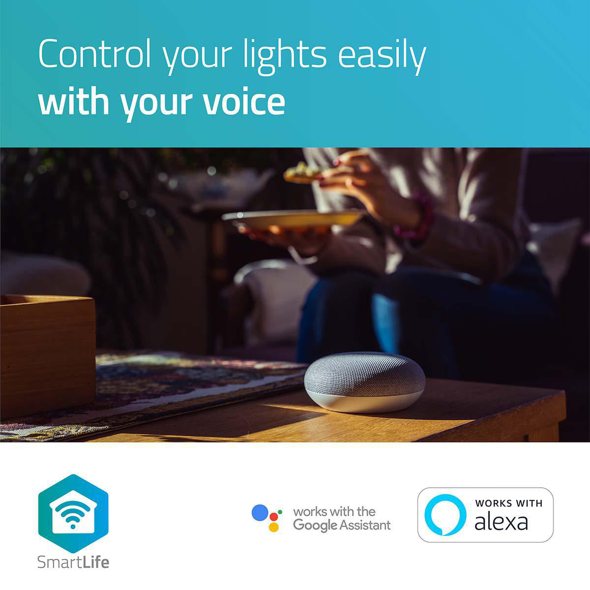 SmartLife LED-Spot | Wi-Fi | GU10 | 400 lm | 5 W | Kaltweiss / Warmweiss | 2700 - 6500 K | Energieklasse: F | Android™ / IOS | PAR16 | 3 Stück