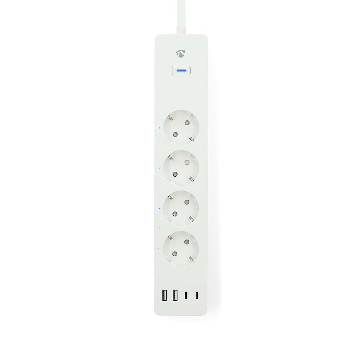 SmartLife Power Strip | Wi-Fi | Hybrid (CEE 7/7) / USB A / USB-C™ | 16 A | 3680 W | 2.00 m | 0 - 55 °C | Android™ / IOS | Weiss
