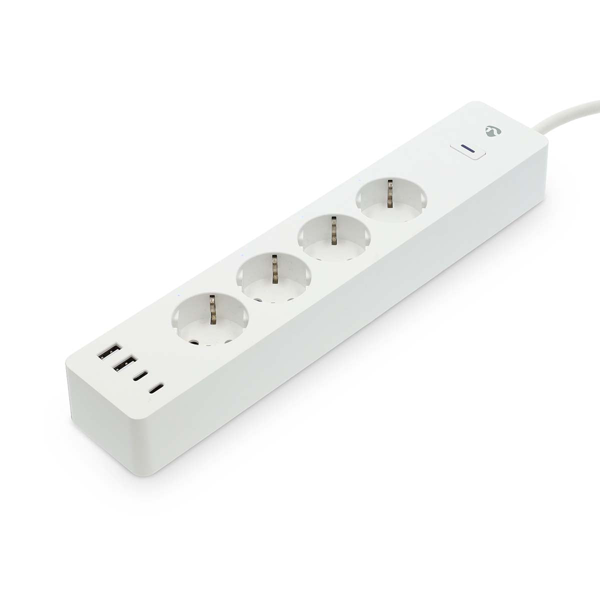 SmartLife Power Strip | Wi-Fi | Hybrid (CEE 7/7) / USB A / USB-C™ | 16 A | 3680 W | 2.00 m | 0 - 55 °C | Android™ / IOS | Weiss
