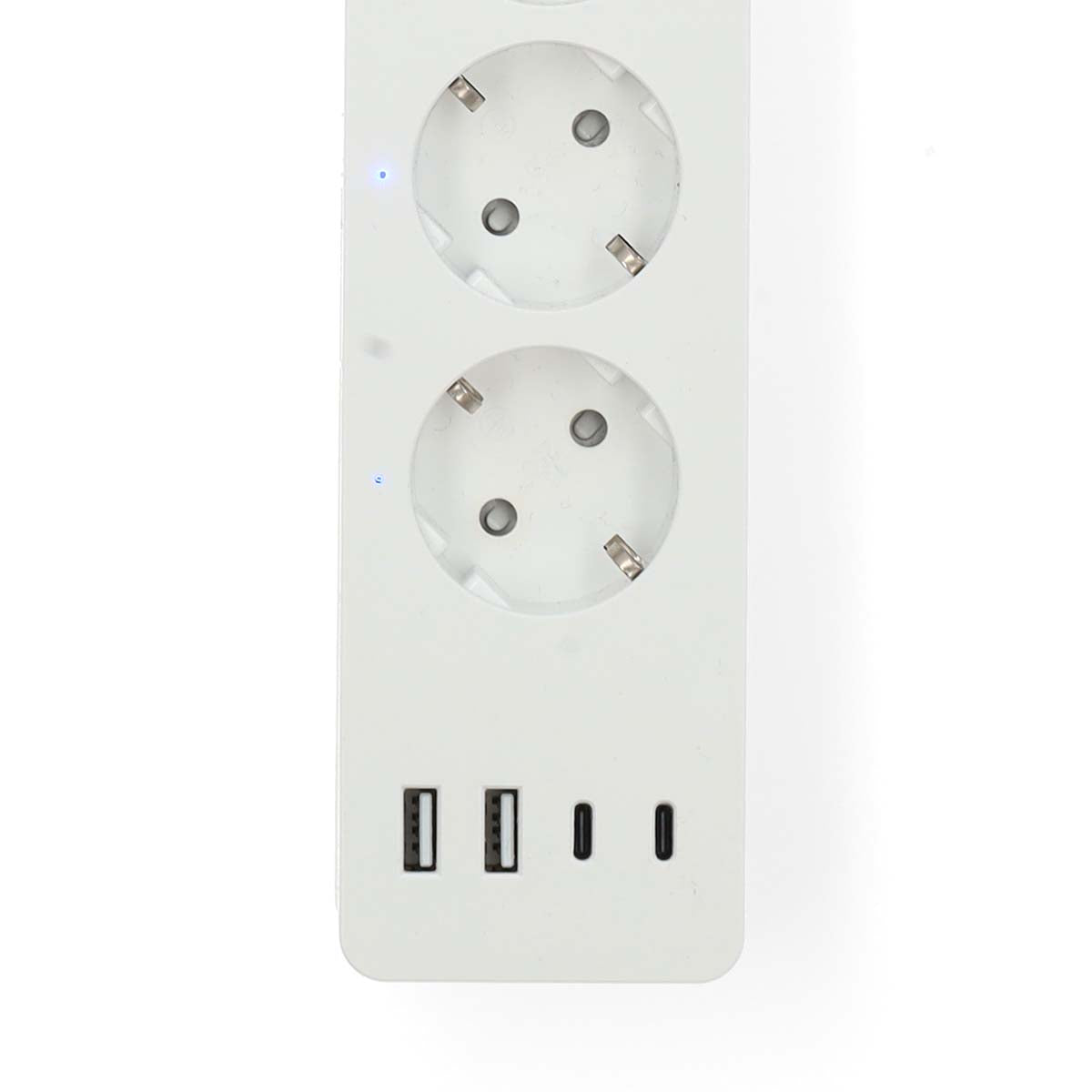 SmartLife Power Strip | Wi-Fi | Hybrid (CEE 7/7) / USB A / USB-C™ | 16 A | 3680 W | 2.00 m | 0 - 55 °C | Android™ / IOS | Weiss