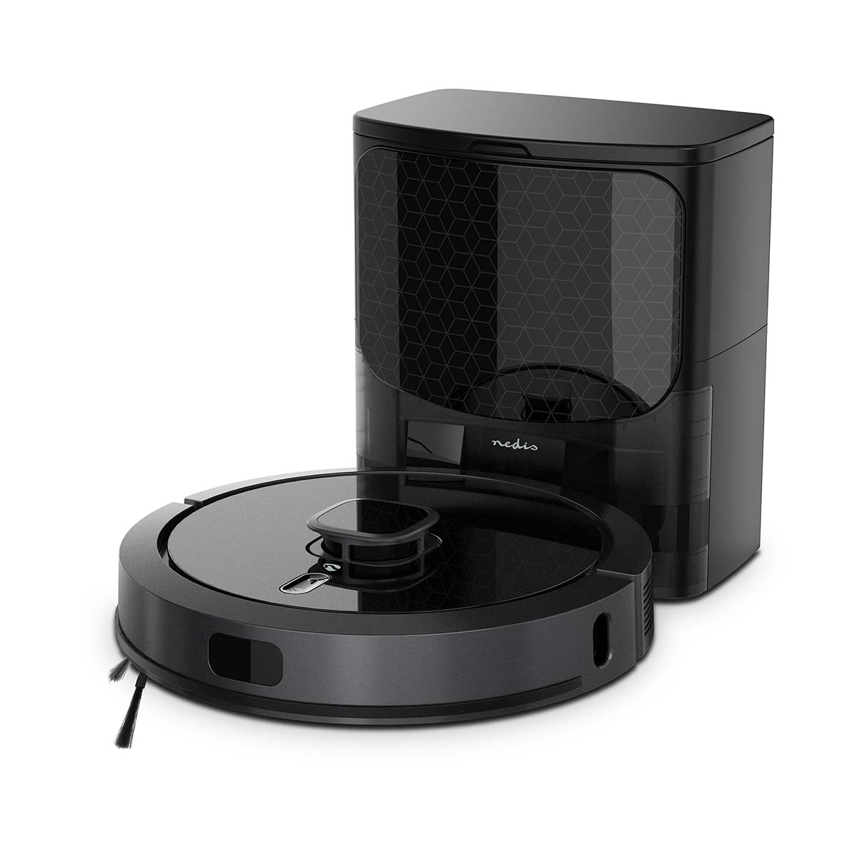 SmartLife Roboter-Staubsauger | Laser-Navigation | Wi-Fi | Kapazität Auffangbehälter: 0.6 l | Automatisches Laden | Maximale Betriebszeit: 3 Std | Schwarz | Android™ / IOS