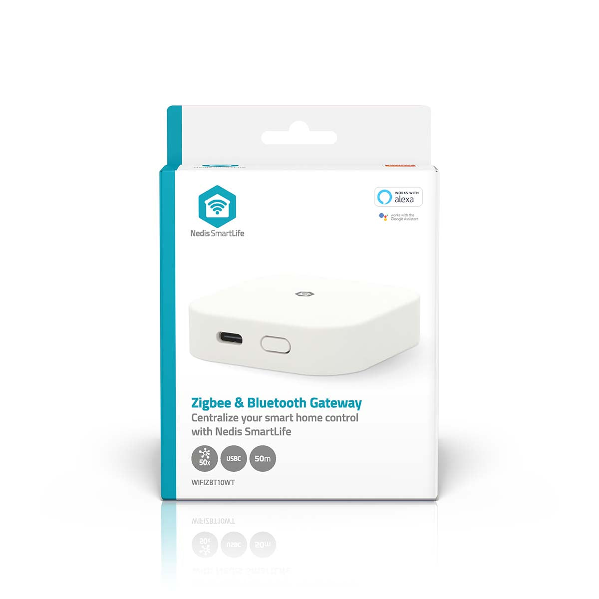 SmartLife Gateway | Bluetooth® / Zigbee 3.0 | 50 Geräte | Stromversorgung über USB | Android™ / IOS | Weiss