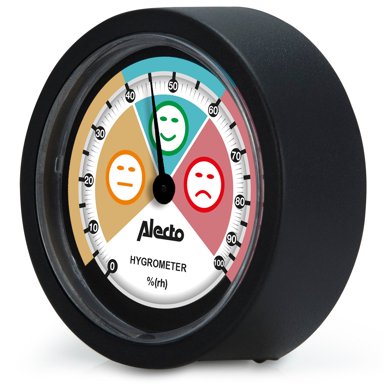 Analoges Hygrometer Schwarz