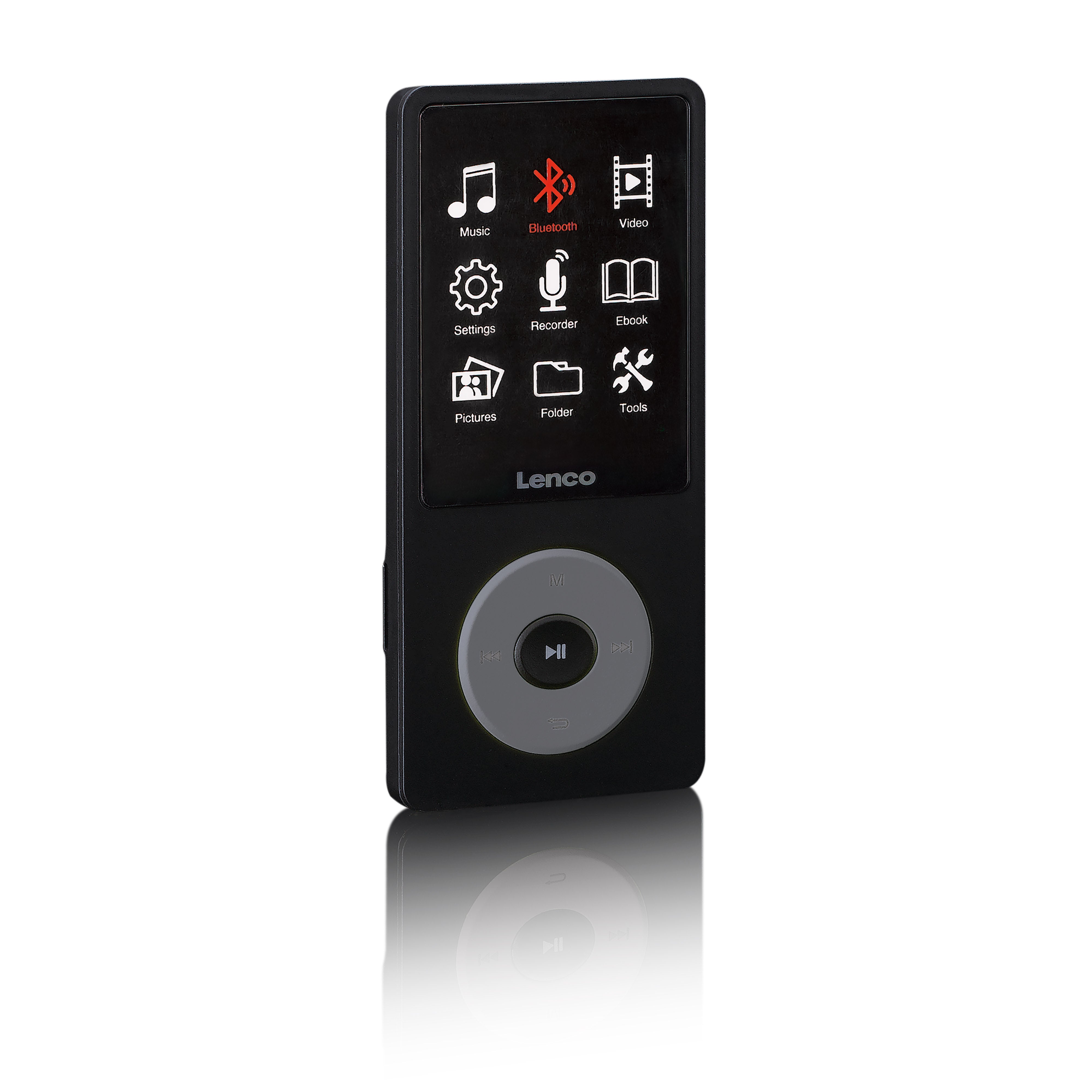 MP3/MP4-Player mit Bluetooth® und 8 GB internem Speicher Schwarz