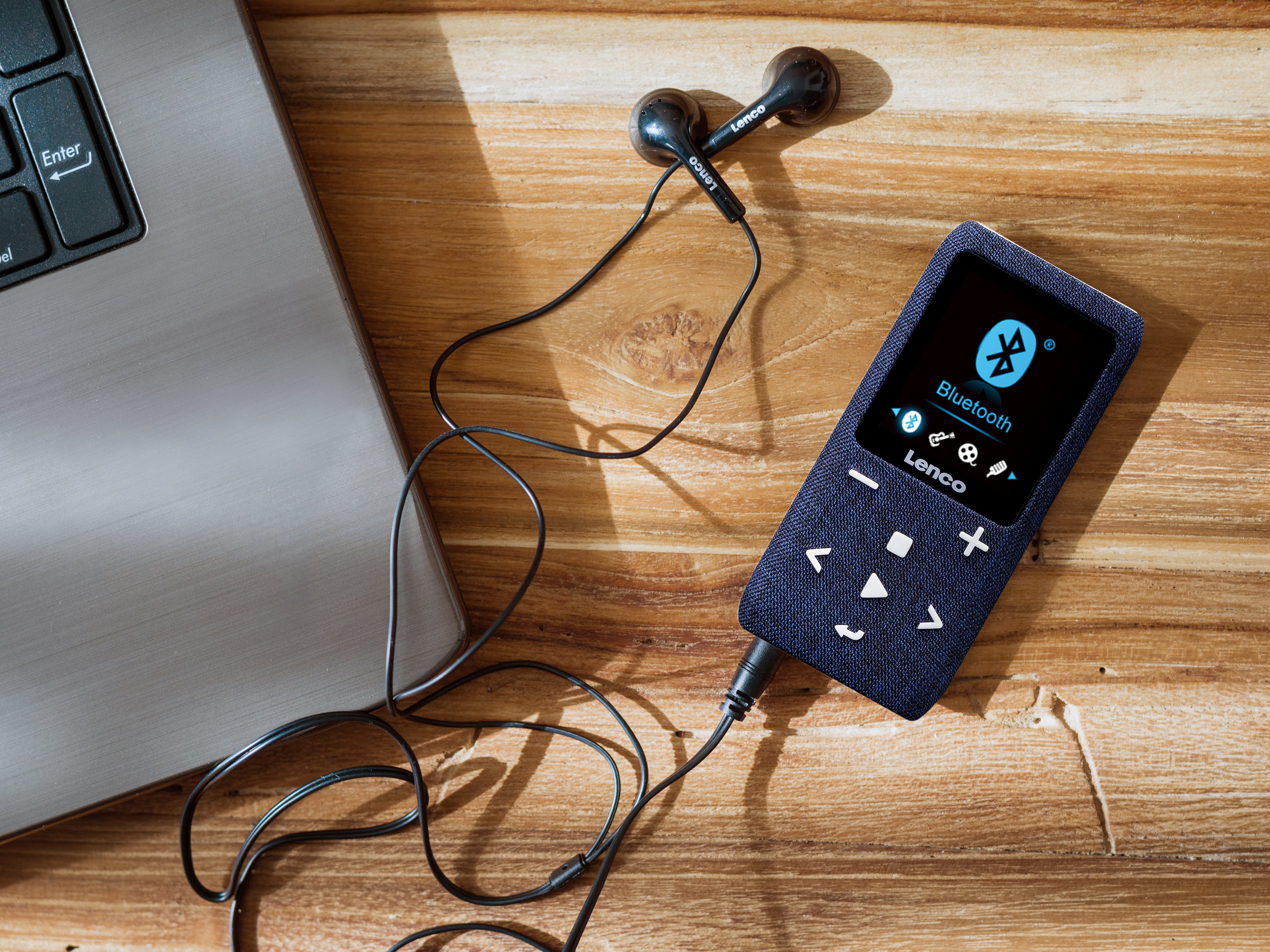 MP3/MP4-Player mit Bluetooth® 8 GB Micro SD-Karte Blau