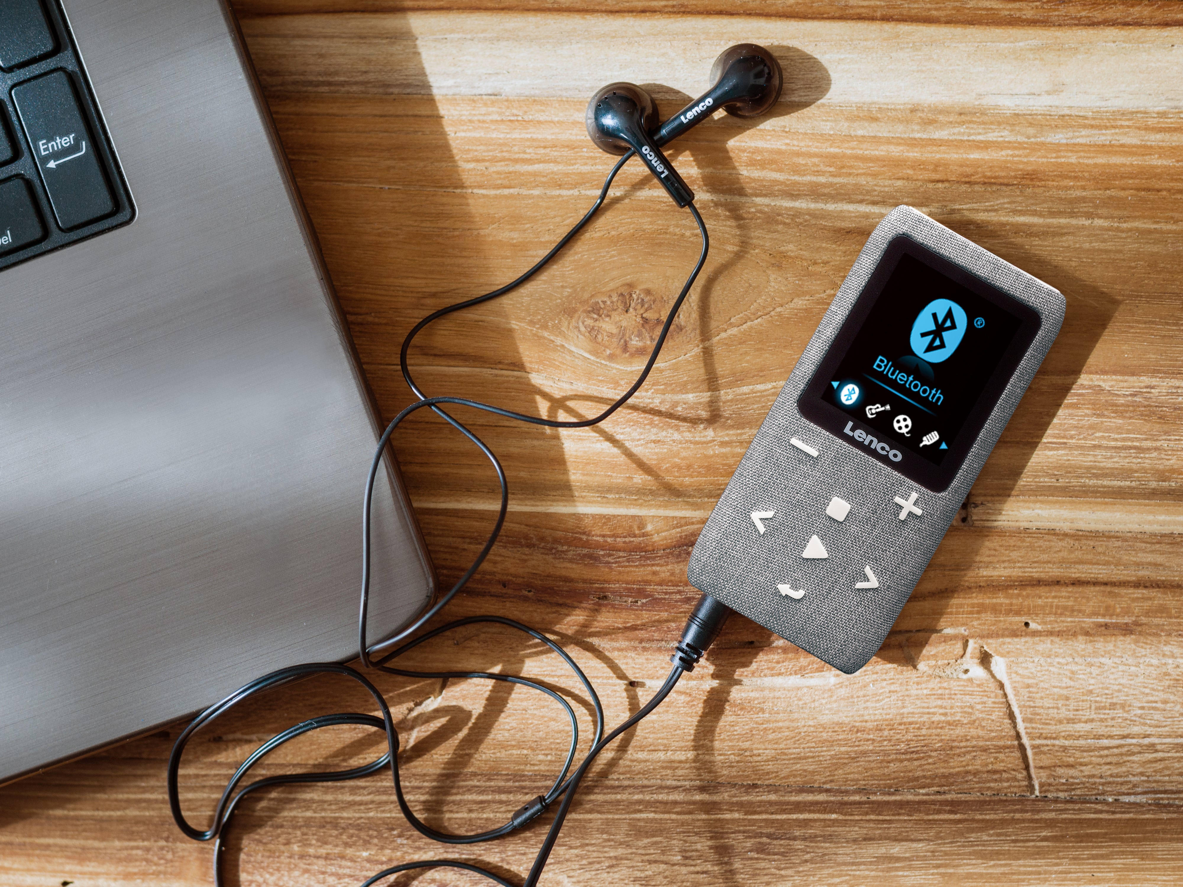 MP3/MP4-Player mit Bluetooth® 8 GB Micro SD-Karte Grau