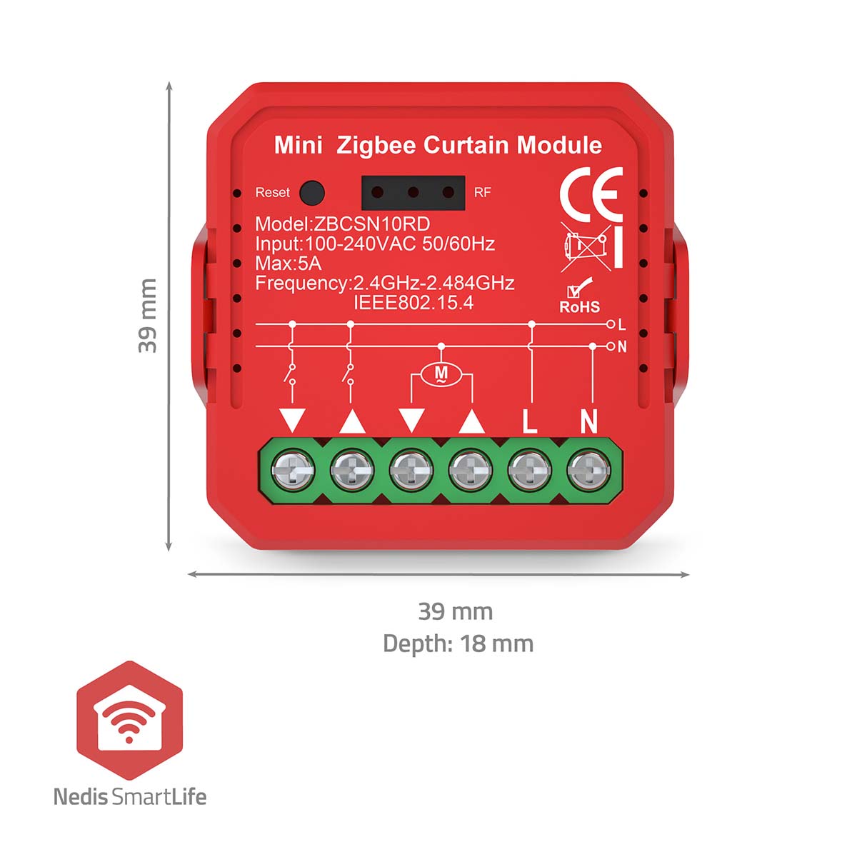 SmartLife Power Switch | Zigbee 3.0 | 1000 W | Terminal Anschluß | App erhältlich für: Android™ / IOS