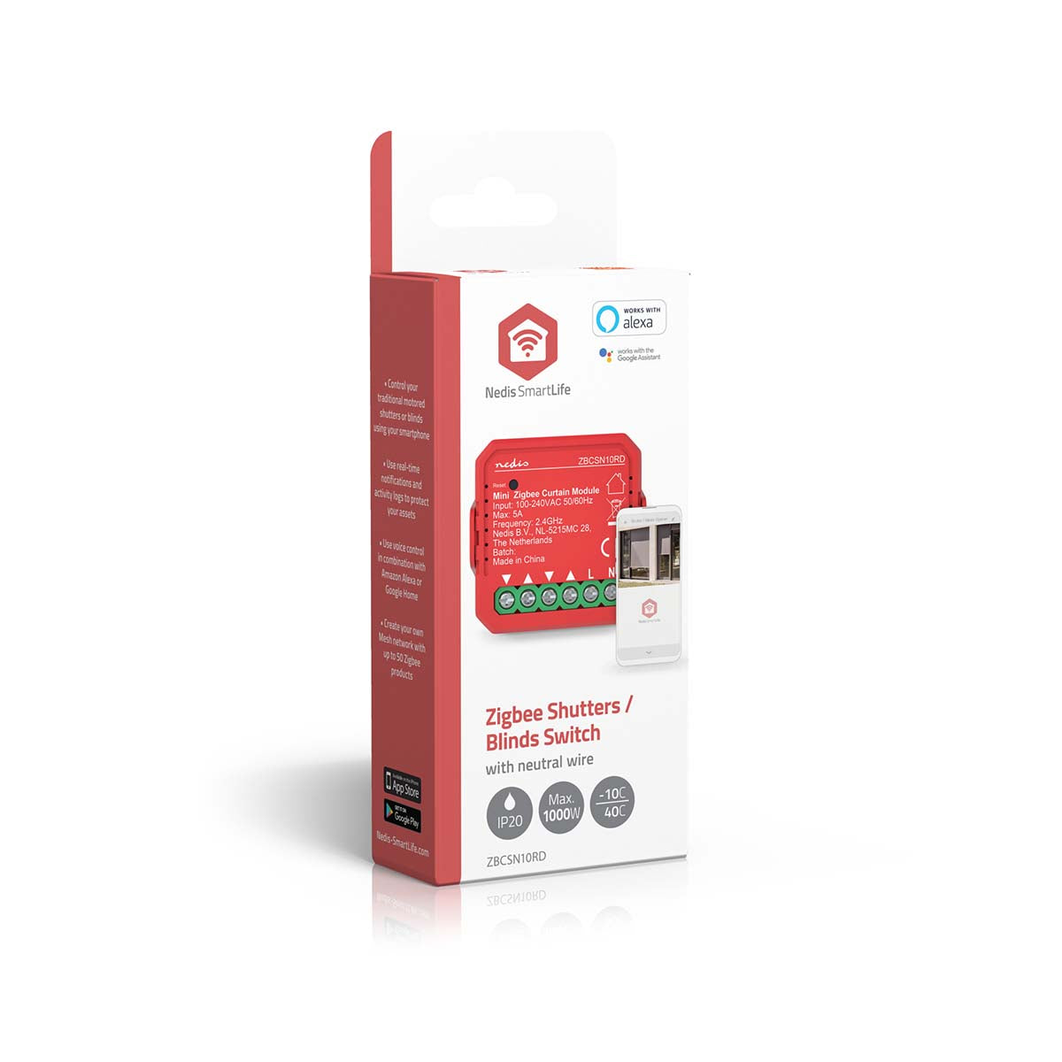 SmartLife Power Switch | Zigbee 3.0 | 1000 W | Terminal Anschluß | App erhältlich für: Android™ / IOS