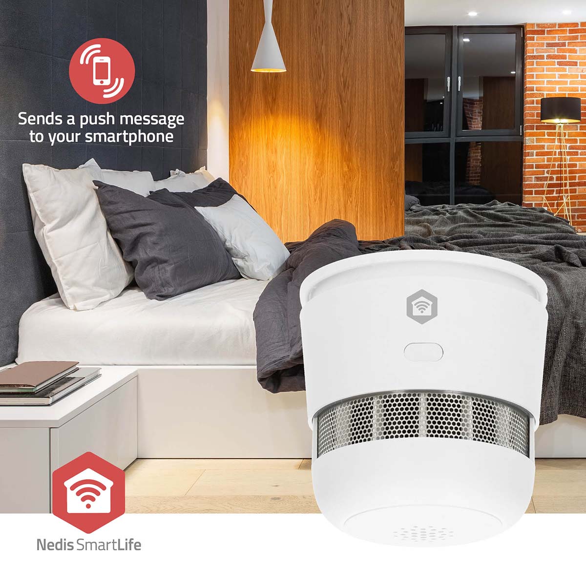 SmartLife Smoke Detector | Zigbee 3.0 | Battery Powered | Sensor life cycle: 10 year | EN 14604