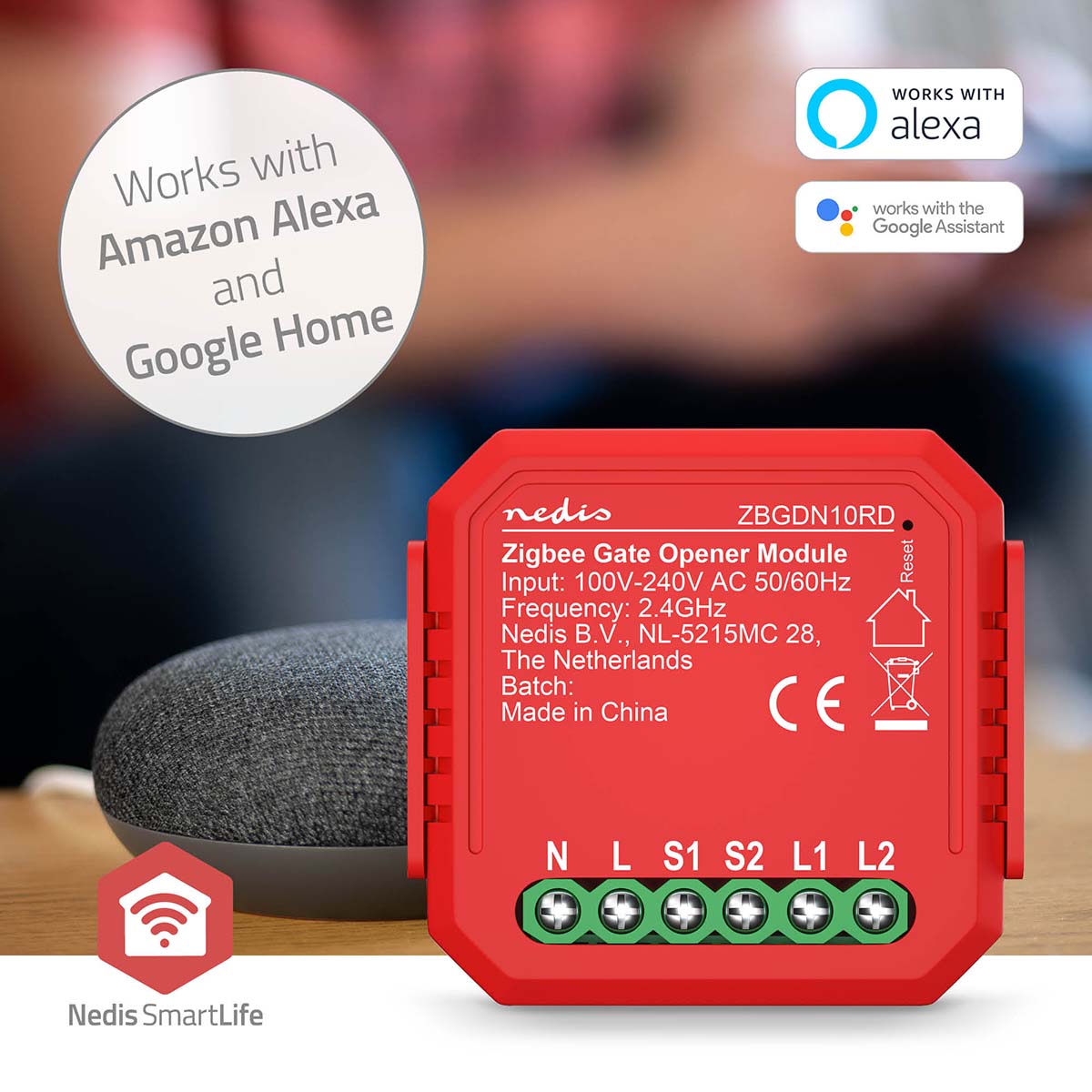 SmartLife Power Switch | Zigbee 3.0 | 2.5 W | Terminal Anschluß | App erhältlich für: Android™ / IOS