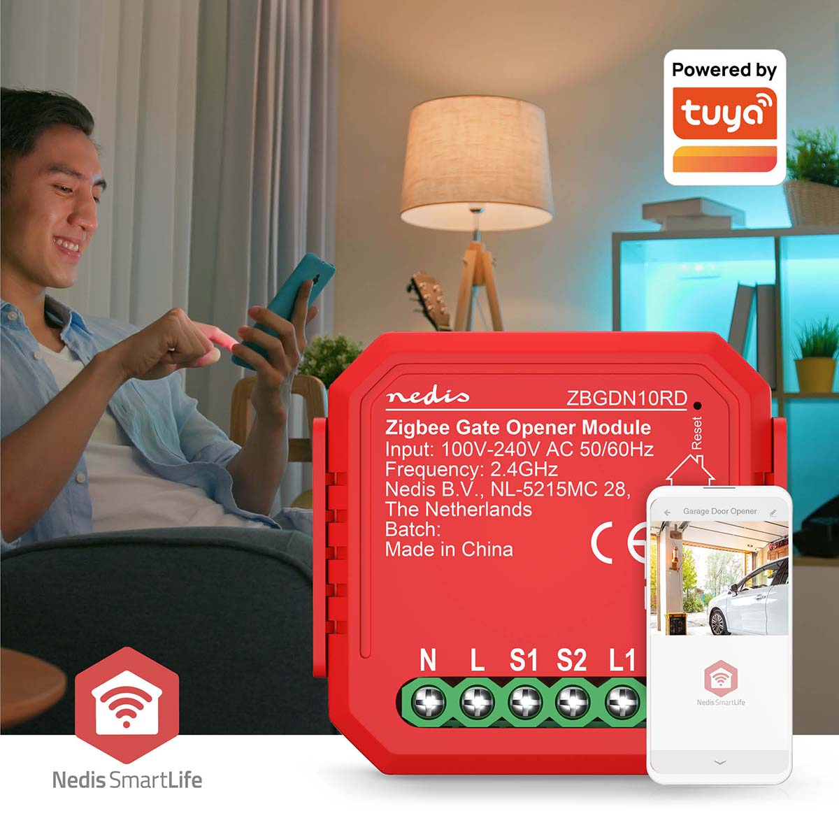 SmartLife Power Switch | Zigbee 3.0 | 2.5 W | Terminal Anschluß | App erhältlich für: Android™ / IOS