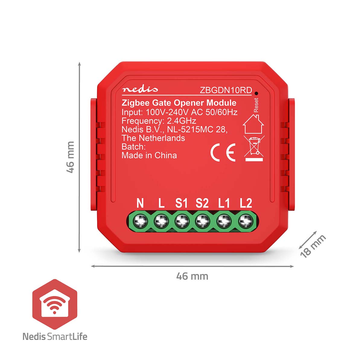 SmartLife Power Switch | Zigbee 3.0 | 2.5 W | Terminal Anschluß | App erhältlich für: Android™ / IOS