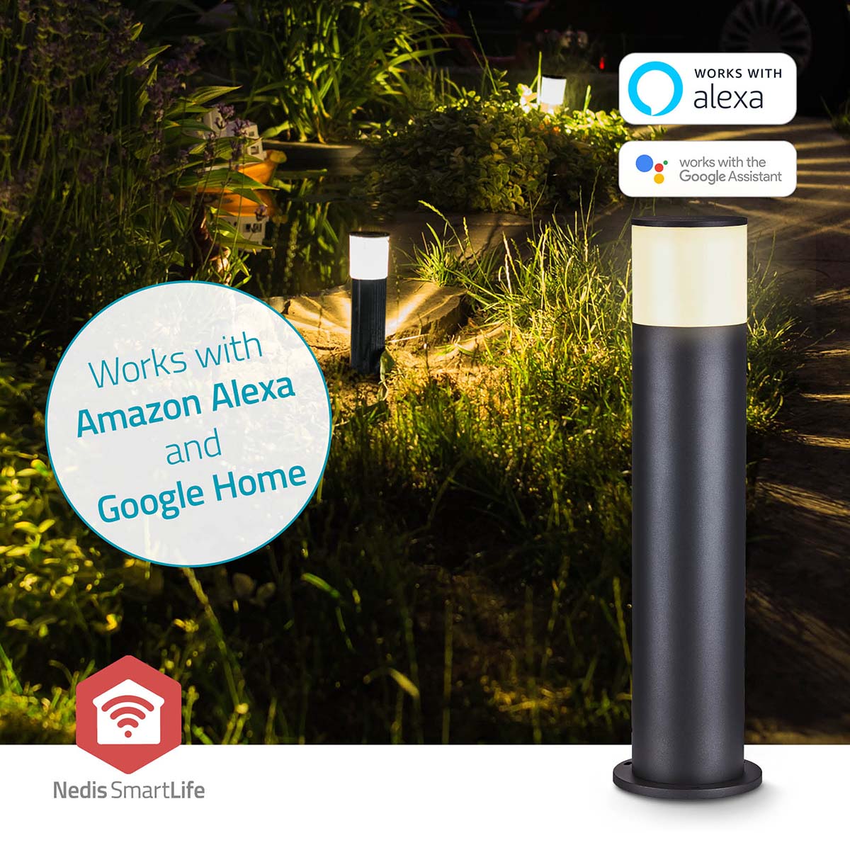 Smartlife-Außenleuchte | 360 lm | Zigbee 3.0 | 10 + 4 W | RGB / Warmweiss | 2700 K | Aluminium | Android™ / IOS