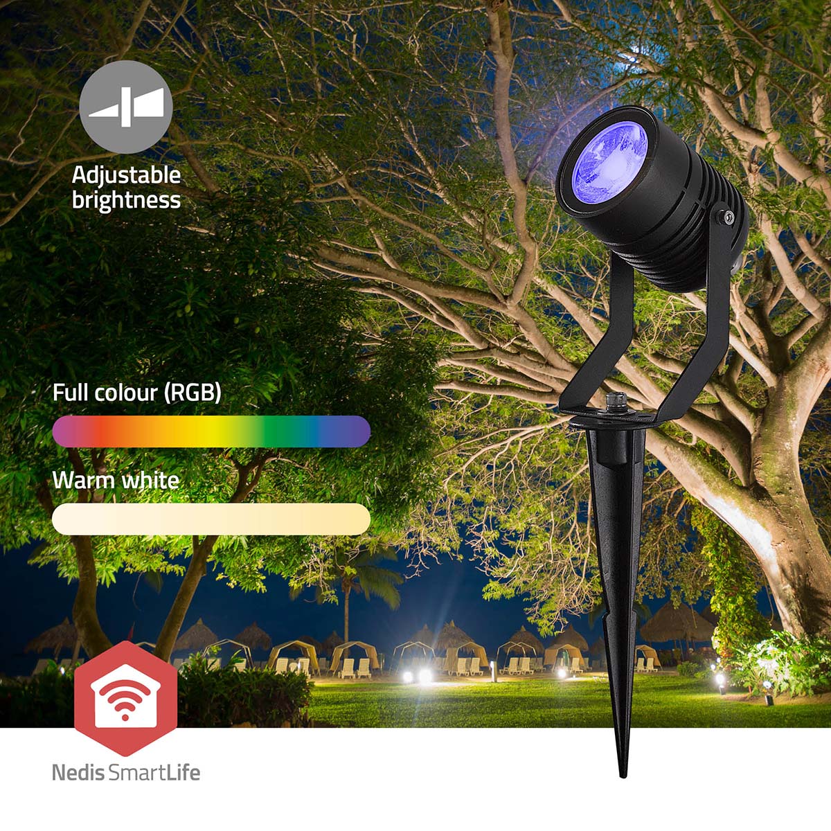Smartlife-Außenleuchte | 3 x 90 lm | Zigbee 3.0 | 3 x 3 W | RGB | 2700 K | Aluminium | Android™ / IOS