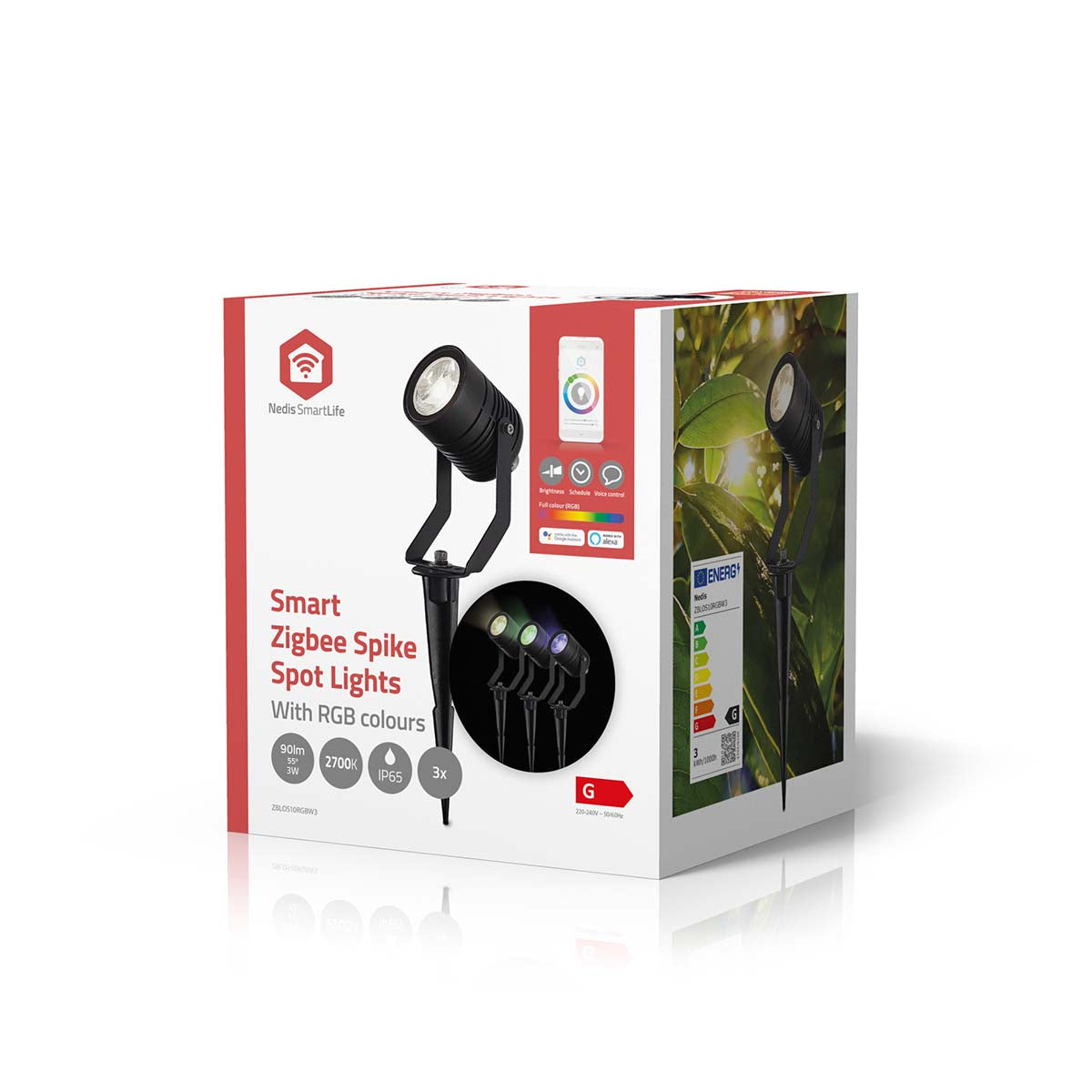Smartlife-Außenleuchte | 3 x 90 lm | Zigbee 3.0 | 3 x 3 W | RGB | 2700 K | Aluminium | Android™ / IOS