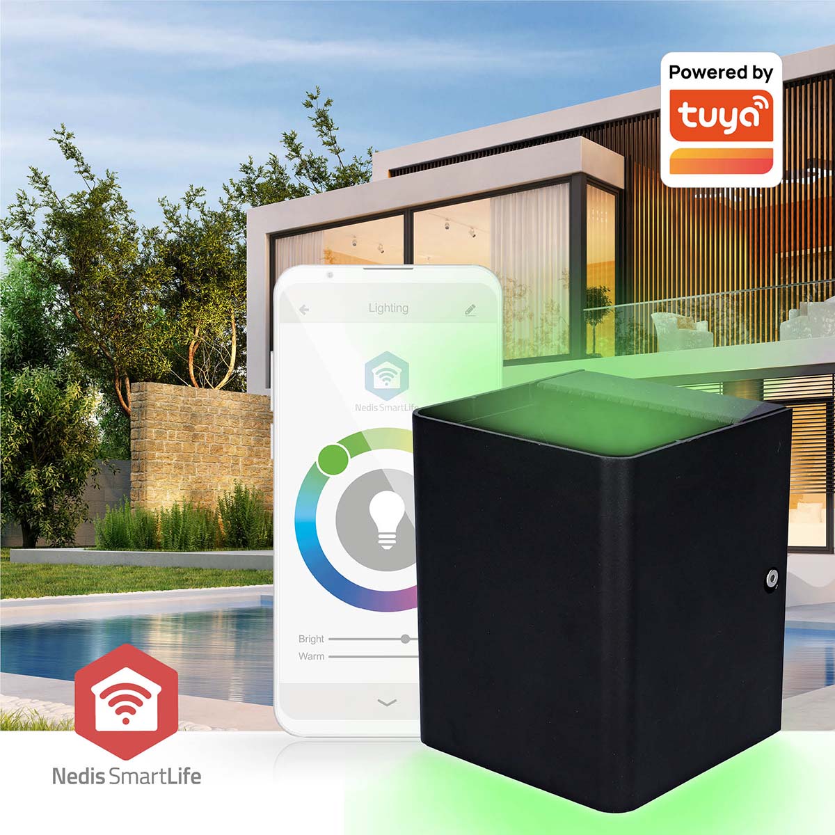 Smartlife-Außenleuchte | 2 x 270 lm | Zigbee 3.0 | 12 + 4 W | RGB / Warmweiss | 2700 K | Aluminium | Android™ / IOS