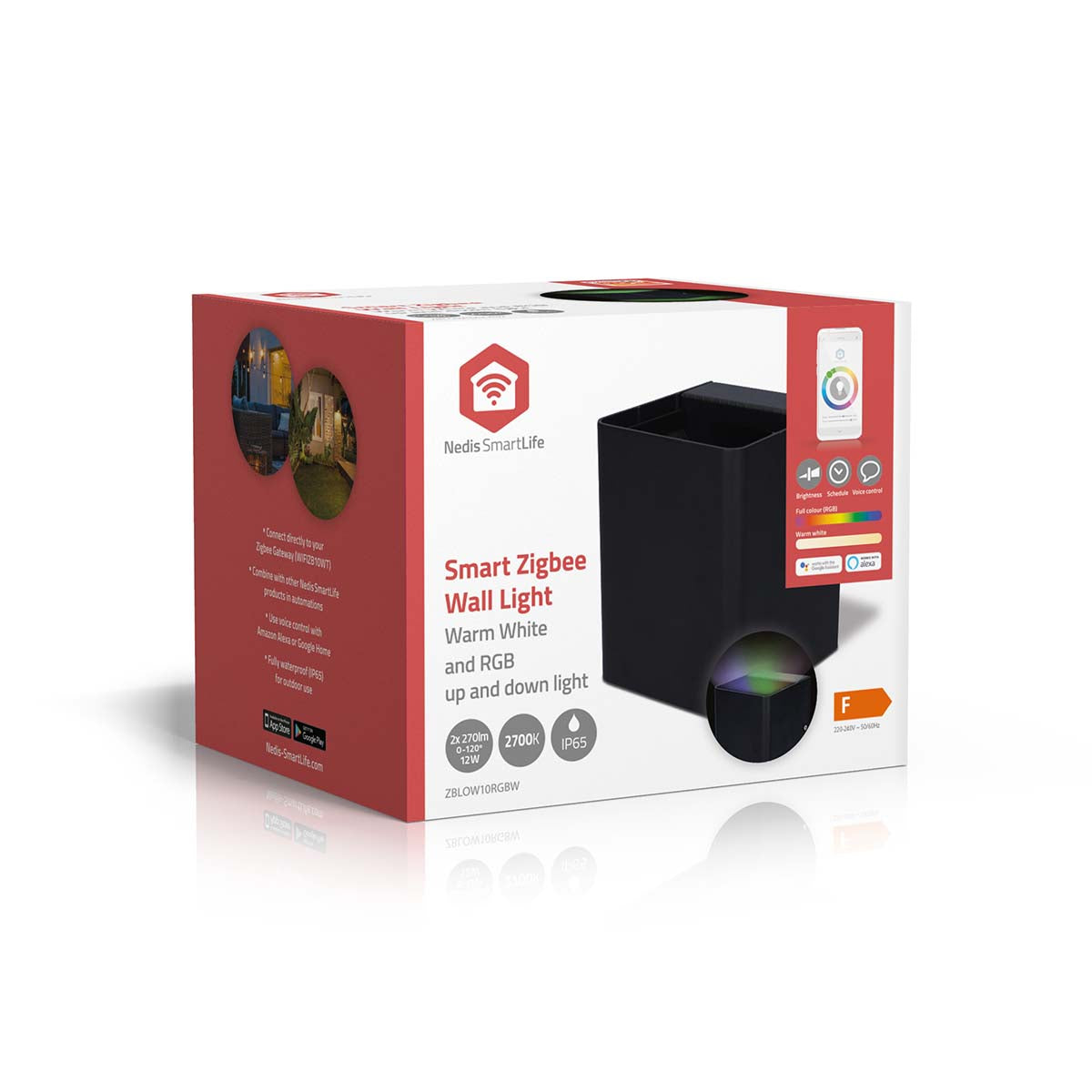 Smartlife-Außenleuchte | 2 x 270 lm | Zigbee 3.0 | 12 + 4 W | RGB / Warmweiss | 2700 K | Aluminium | Android™ / IOS