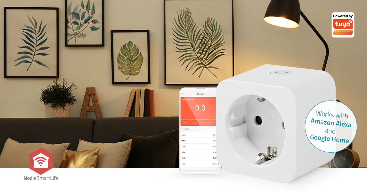 SmartLife Smart Stecker | Zigbee 3.0 | IP21 | Leistungsmesser | 3680 W | Hybrid (CEE 7/7) | 0 - 55 °C | Android™ / IOS | Weiss | 1 Stück