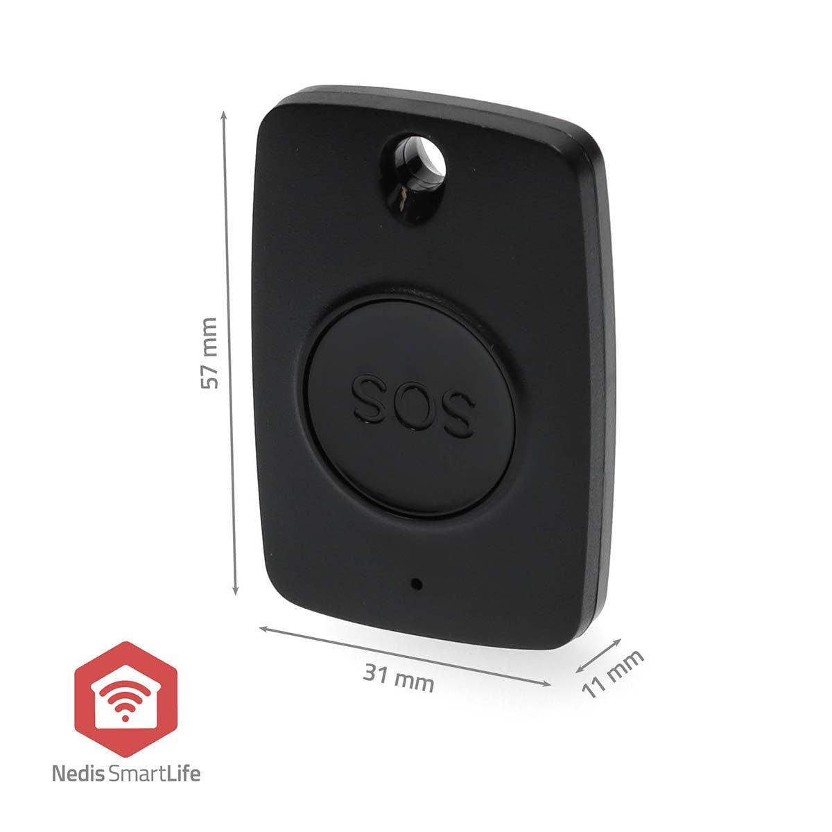 Smart-Panik-Knopf | Zigbee 3.0 | Batterietyp – Energie: CR2450 | Schwarz