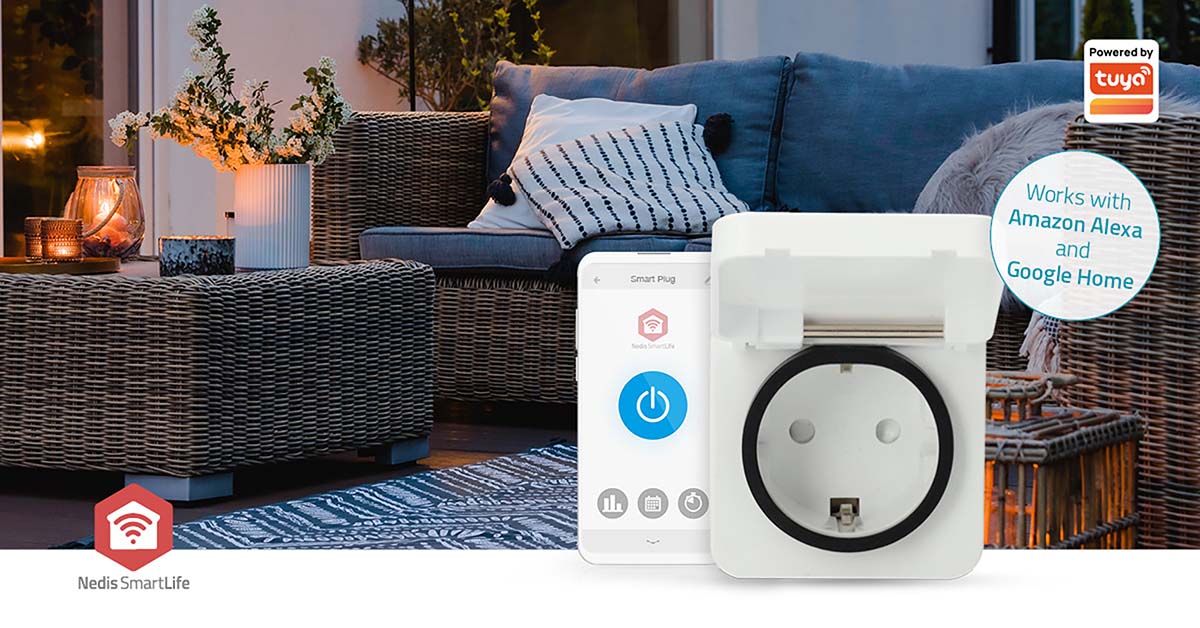 SmartLife Smart Stecker | Zigbee 3.0 | IP44 | Leistungsmesser | 3680 W | Type F (CEE 7/7) | -25 - 55 °C | Android™ / IOS | Weiss | 1 Stück