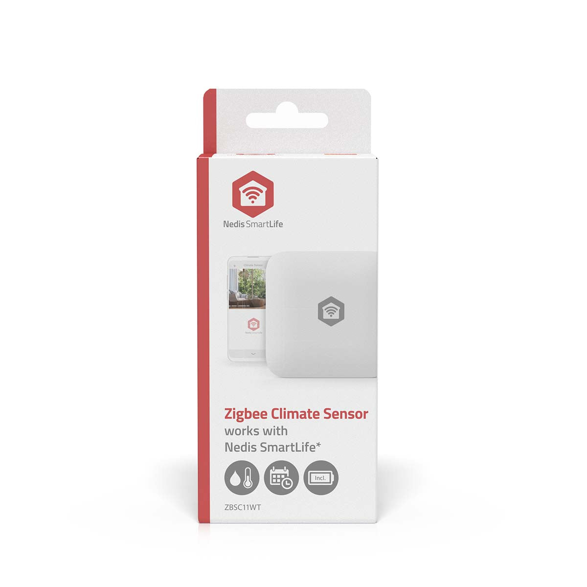 SmartLife-Klimasensor | Zigbee 3.0 | Batteriebetrieben | Android™ / IOS | Weiss