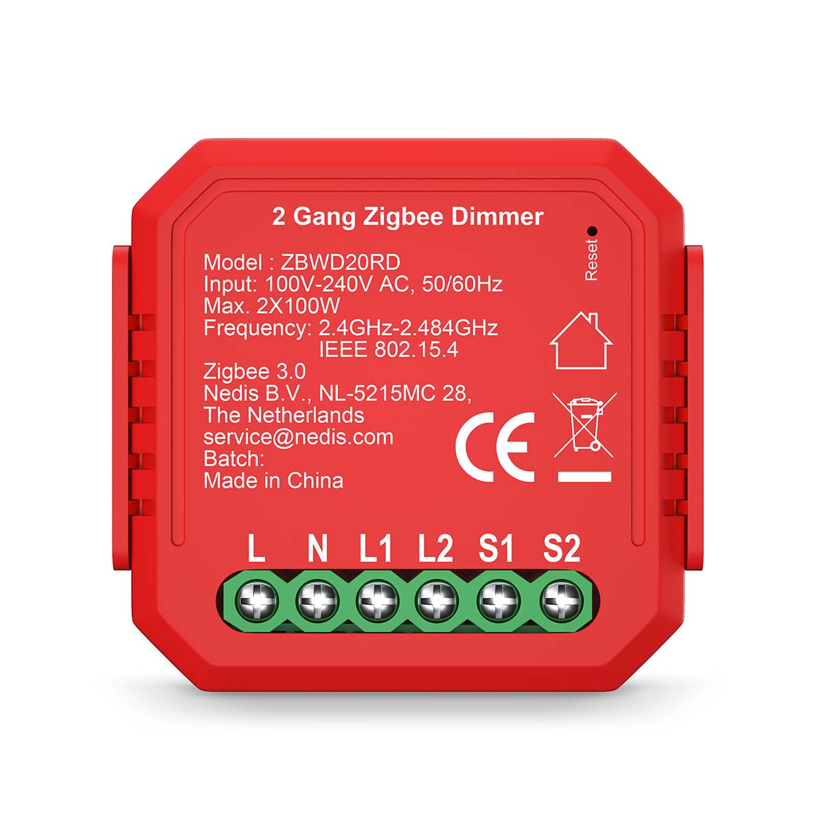 SmartLife Power Switch | Zigbee 3.0 | 2x100 W | Terminal Anschluß | App erhältlich für: Android™ / IOS