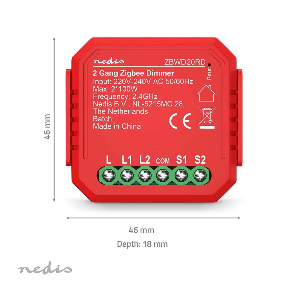 SmartLife Power Switch | Zigbee 3.0 | 2x100 W | Terminal Anschluß | App erhältlich für: Android™ / IOS